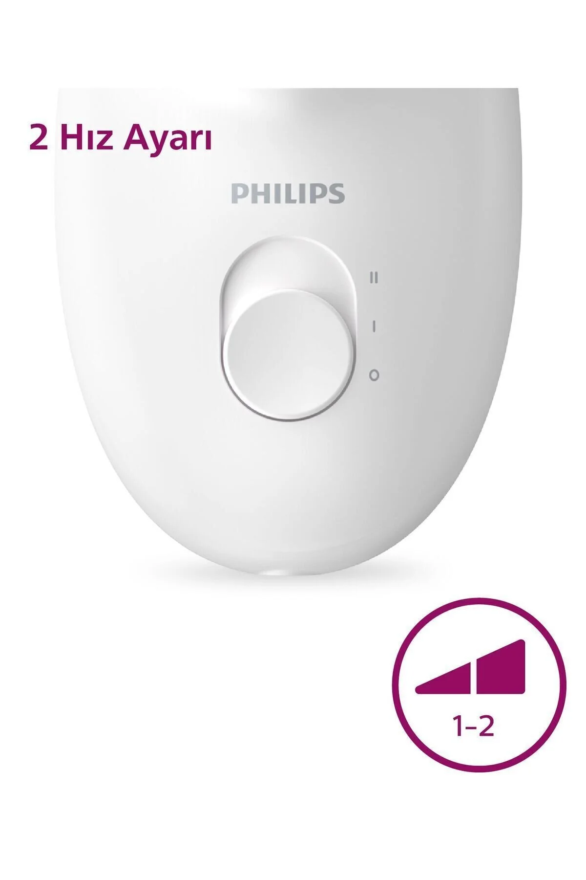 Philips BRE225/05 Kablolu Epilatör,Bacak İçin Kullanım,2 Hız Ayarı,Yıkanabilir Başlık