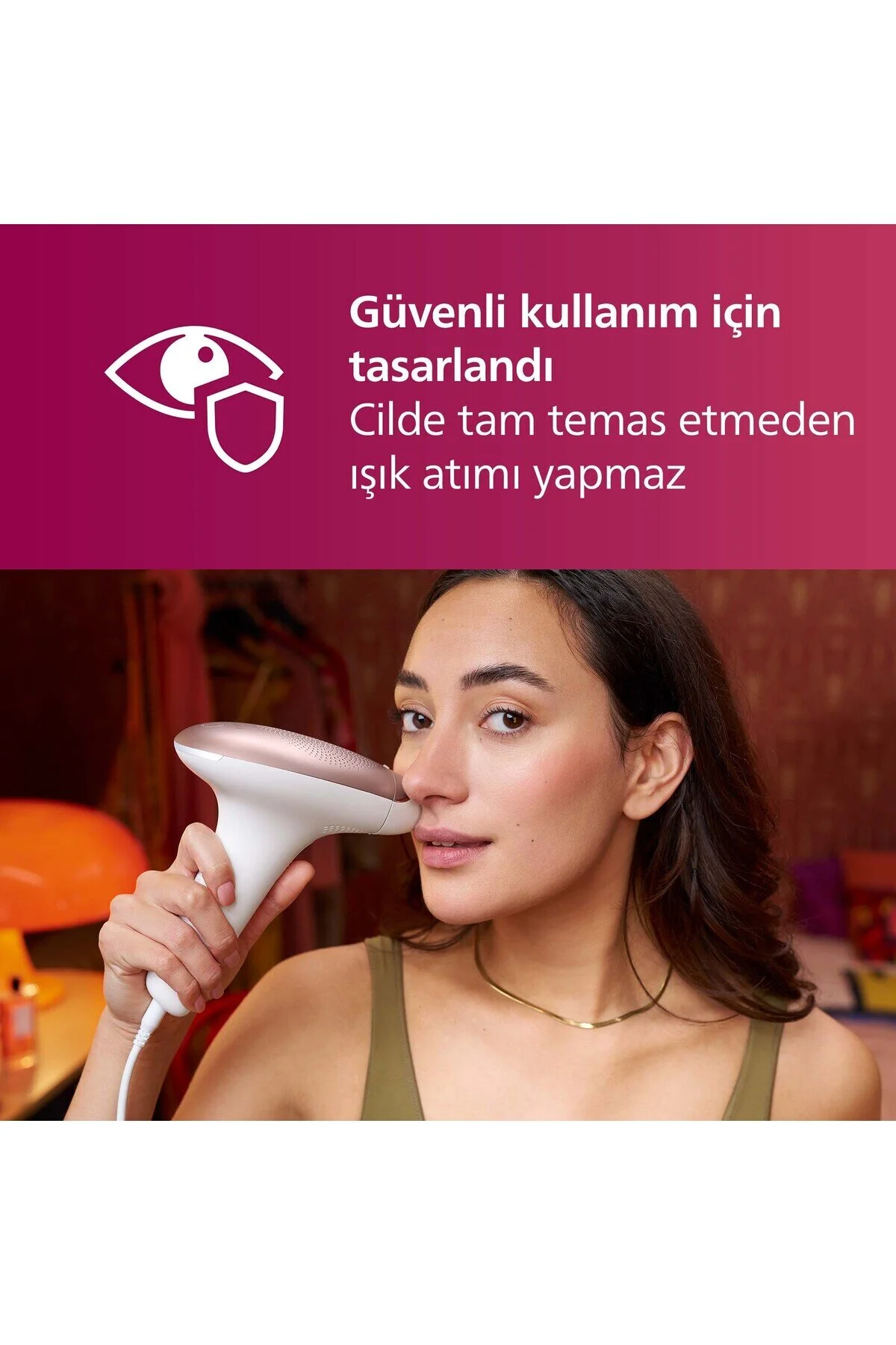 Philips Lumea 7000 Serisi BRI924/00 IPL Tüy Alma,Yüz Temizleme Cihazı, Vücut ve Yüz, 2 Başlık, Çanta