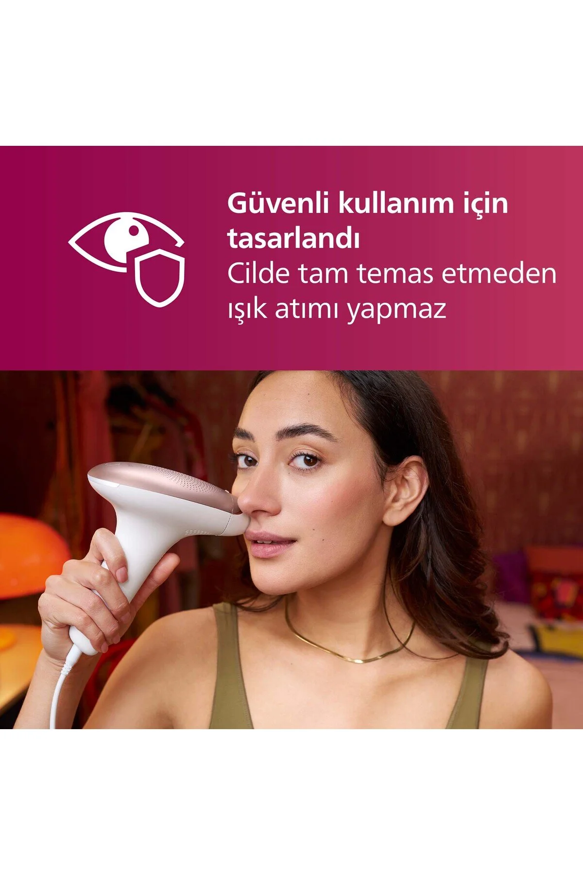 Philips Lumea 7000 Serisi SC1997/00 IPL Tüy Alma,Vücut ve Yüz için 2 Başlık,Çanta