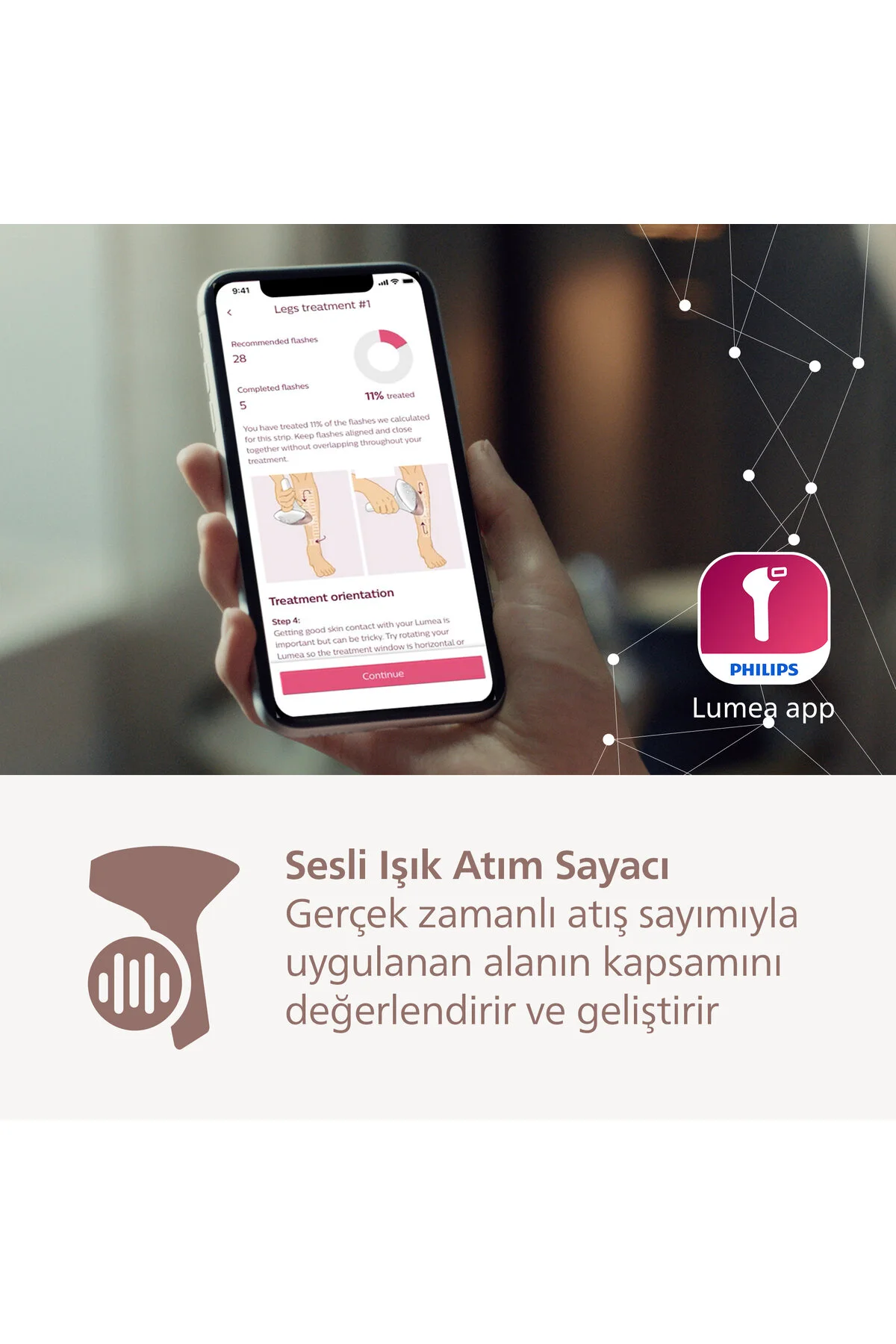 Philips Lumea 9900 Serisi BRI950/02 IPL Tüy Alma, SkinAI Uygulama, Vücut ve Yüz için 2 Başlık, Çanta