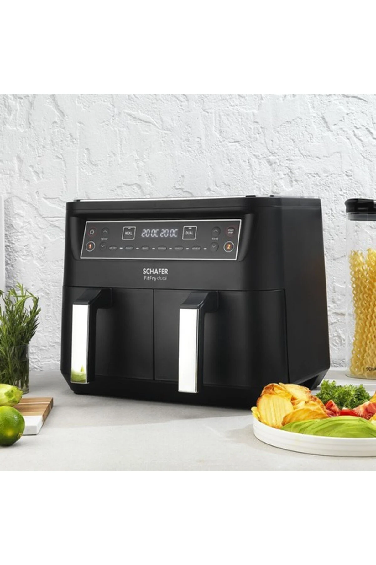 Schafer Schäfer Fit Fry Dual Dijital Airfryer/Sıcak Hava Fritözü 2SE205-25015-SIY01