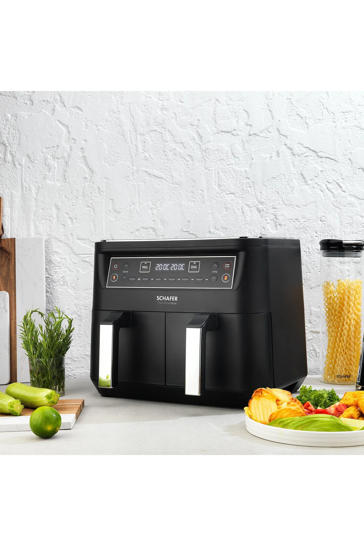 Schafer Schäfer Fit Fry Dual Dijital Airfryer/Sıcak Hava Fritözü 2SE205-25015-SIY01