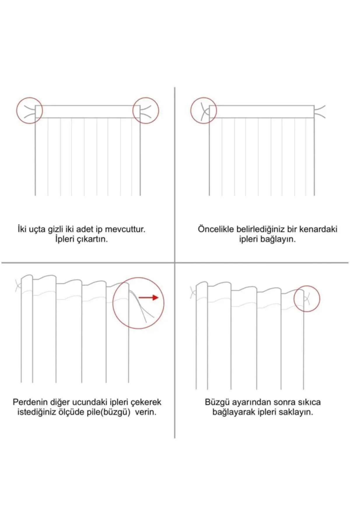 ZÜPER TEKSTİL Tül Perde Pilesiz Büzgülü Ekstrafor Bebek Odası Çocuk Odası Gökkuşağı Renkleri Desenli Perde