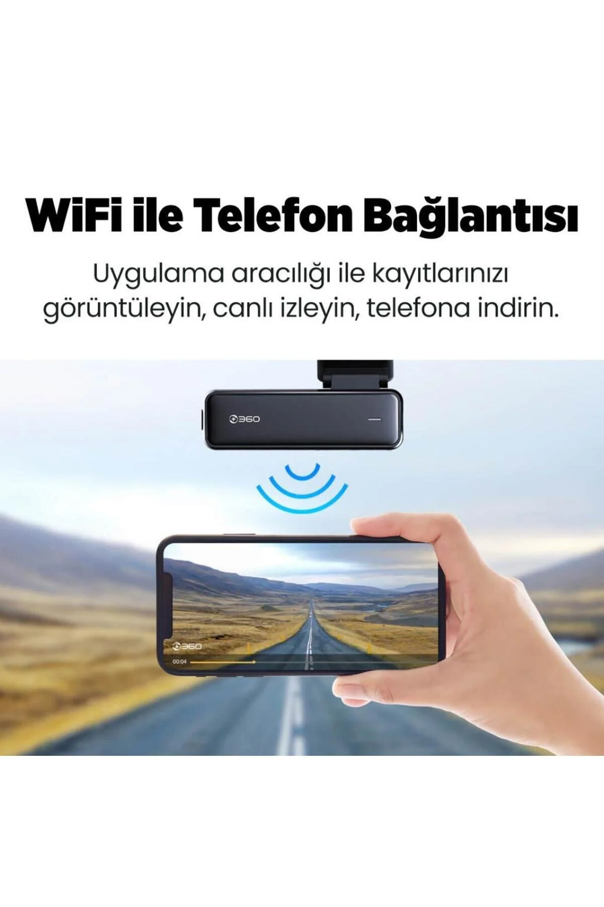 +360 Botslab Hk30 Pro 2k Qhd Wifi 140° Geniş Açı Gece Görüşlü Akıllı Araç Içi Kamera