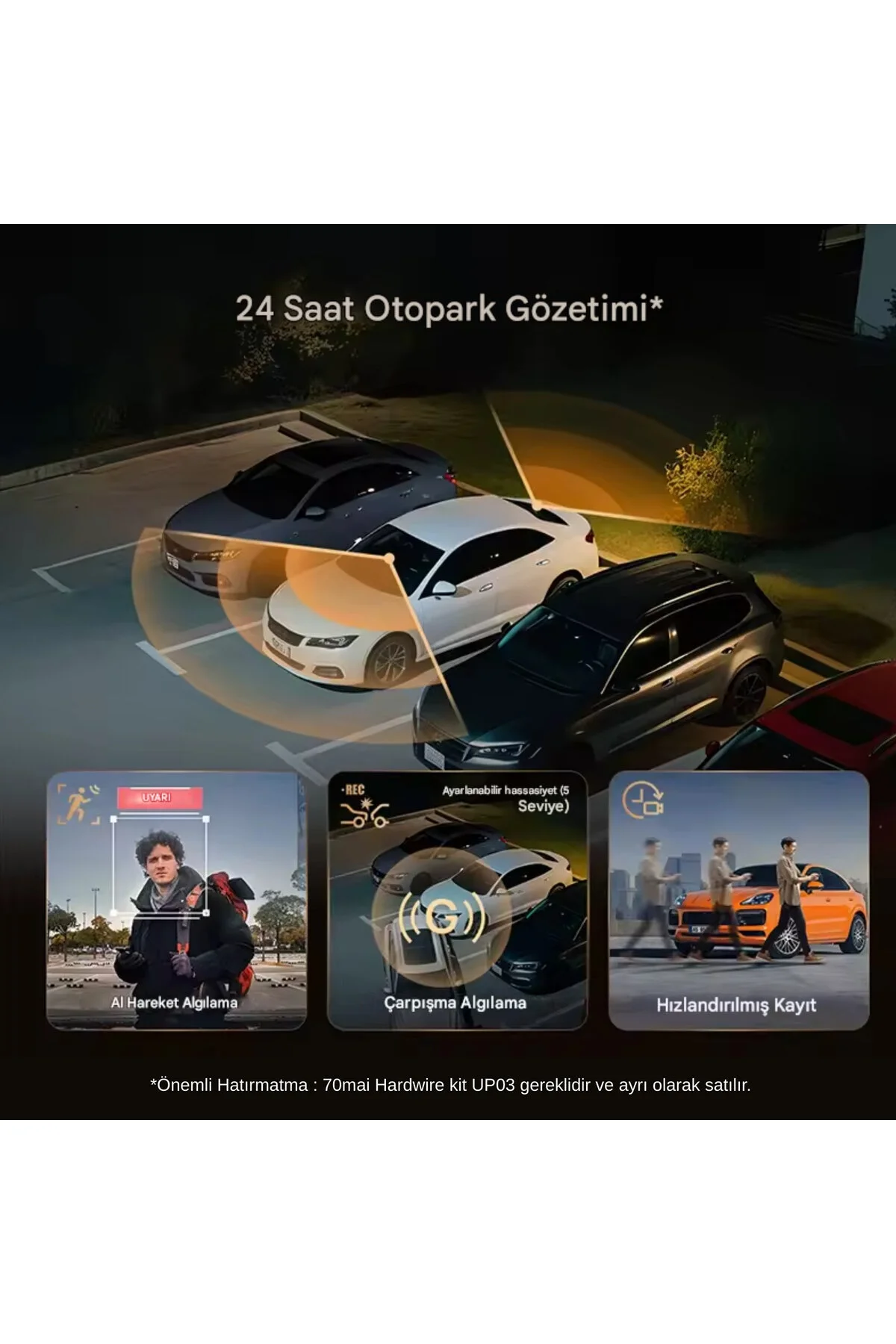 70MAİ A810S Ön Kamera + RC24 Arka Kamera