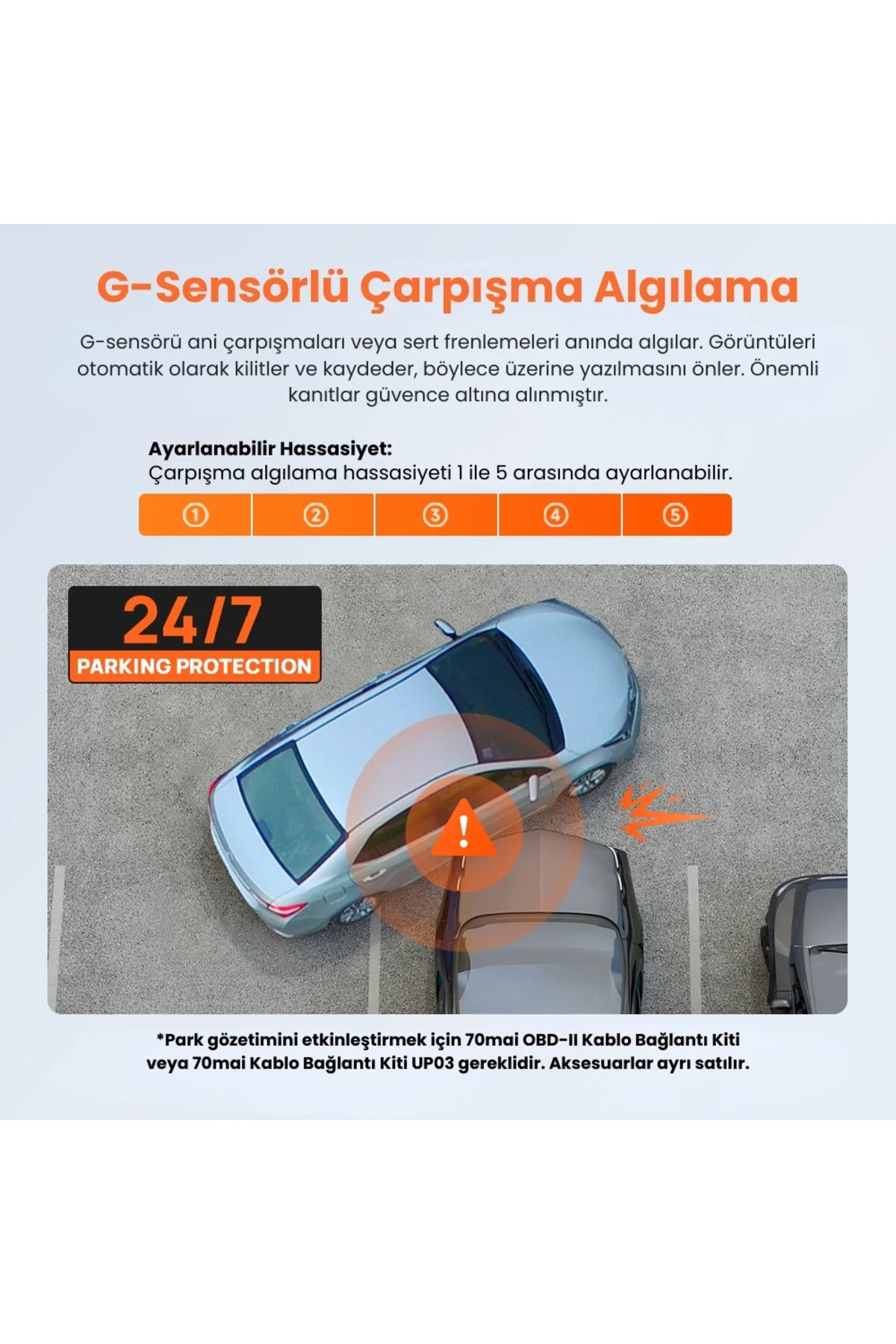 70MAİ M310 Plus 3K Ön Araç Kamerası