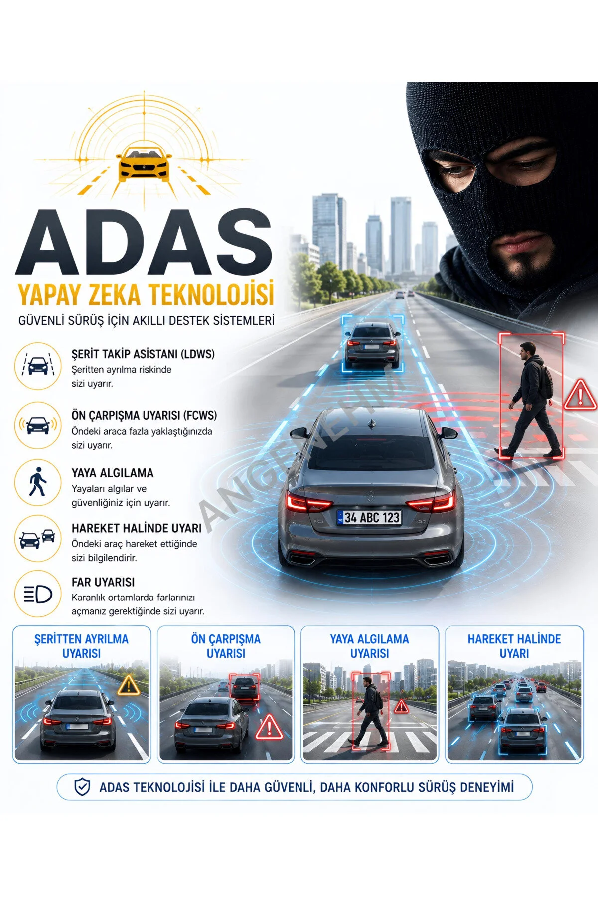 Angenehm Ön Arka İç Geniş Açı Net Görüntü 4K 1080P Full HD Araç İçi Dışı Kamera G Sensör Wifi GPS 3 Kamera