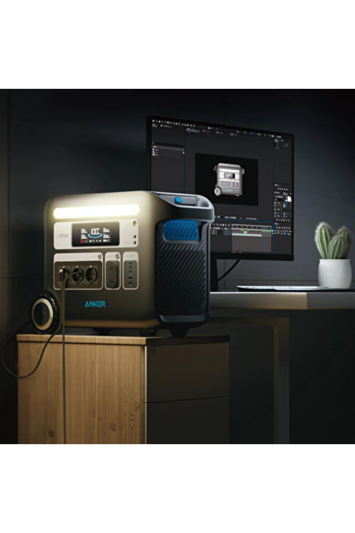 Anker Solix 767 Taşınabilir Güç Kaynağı 2048wh 2400w Ev Karavan Ve Dış Mekan Kullanımı Için Lif