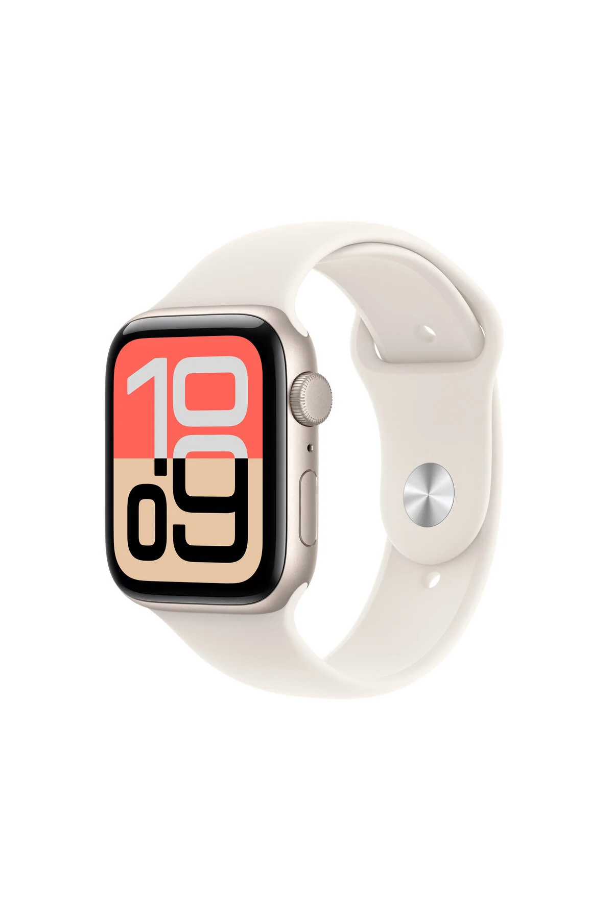 Apple Watch SE 3 GPS, 40mm Yıldız Işığı Alüminyum Kasa ve Yıldız Işığı Spor Kordon - S/M