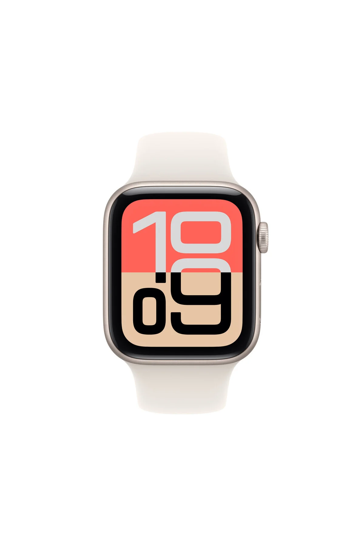 Apple Watch SE 3 GPS, 40mm Yıldız Işığı Alüminyum Kasa ve Yıldız Işığı Spor Kordon - S/M