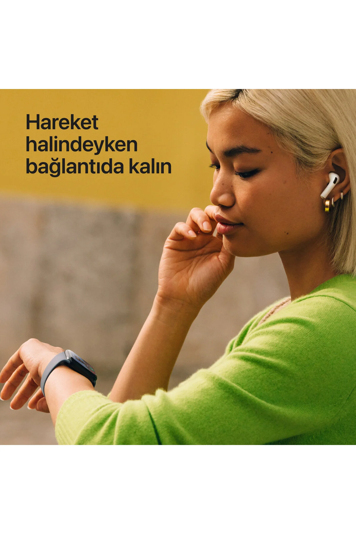 Apple Watch SE 3 GPS, 44mm Gece Yarısı Alüminyum Kasa ve Gece Yarısı Spor Kordon - M/L