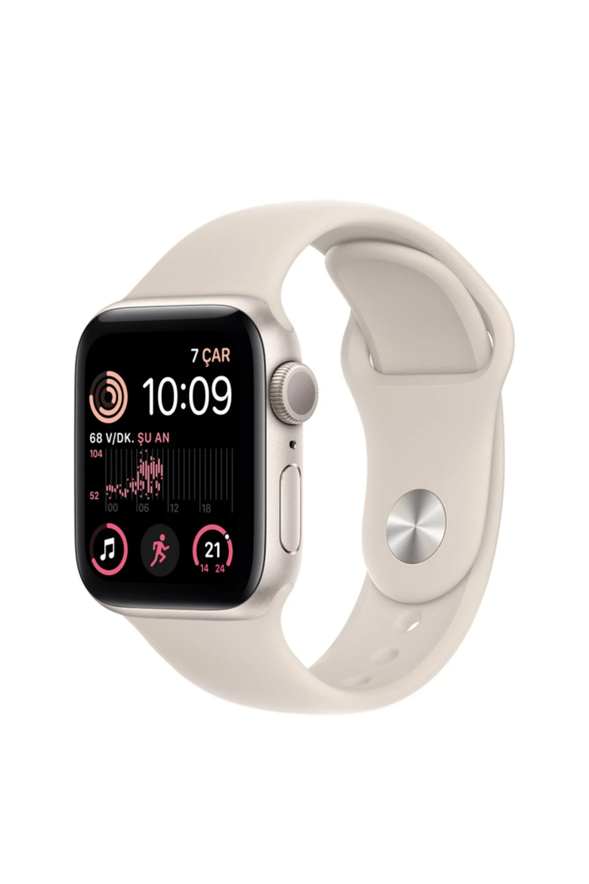 Apple Watch SE 40mm (2.Nesil) (GPS) Alüminyum Kasa Yıldız Işığı MNJP3TU/A - A Kalite