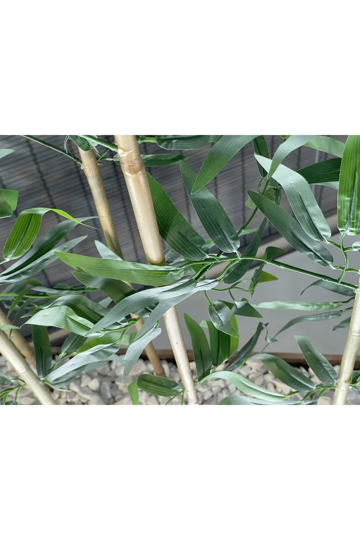 Bahçem Ahşap Ayaklı 1mt Saksılı 10 Bambu Gövdeli 180cm Dikdörtgen Yapay Yapraklı Dekoratif Bambu Seperatör
