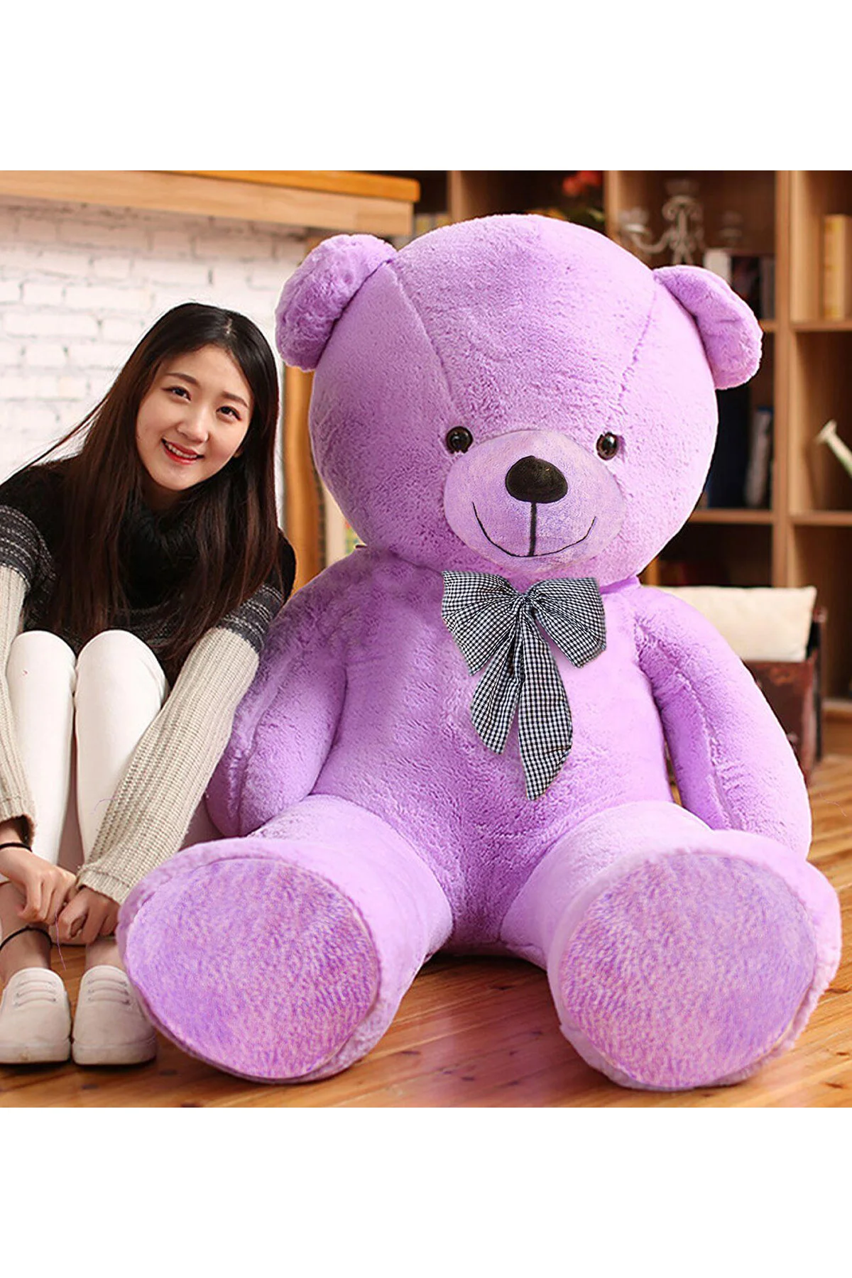 barış toys 200 Cm Papyonlu Büyük Ayıcık (%100 Yerli)