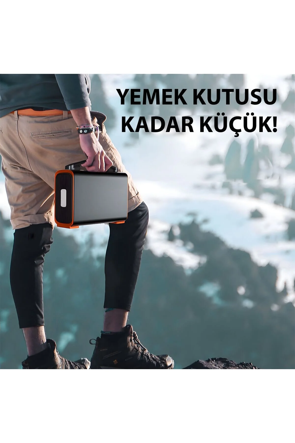 Cepini ® GT200 Taşınabilir Güç İstasyonu | 75000 mAh, 60W PD, 230V AC Priz, LED Ekran