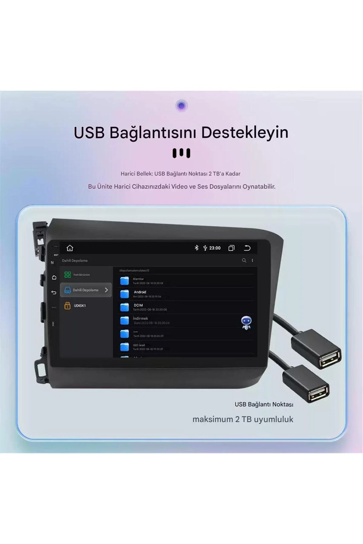 coni Honda Civic FB7 2012-2015 Uyumlu Android Navigasyon Multimedya Tesla Ekran Kablosuz CarPlay Android Auto Kameralı 6GB RAM 128GB