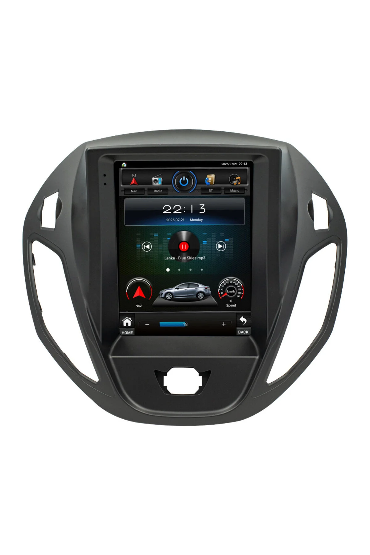 CONION Ford Tourneo Courier 2014-2023 Uyumlu 9.7 İnç Tesla Ekran Android 14 Multimedya Navigasyon Kablosuz CarPlay Android Auto Geri Görüş Kameralı 4GB RAM 64GB Hafıza