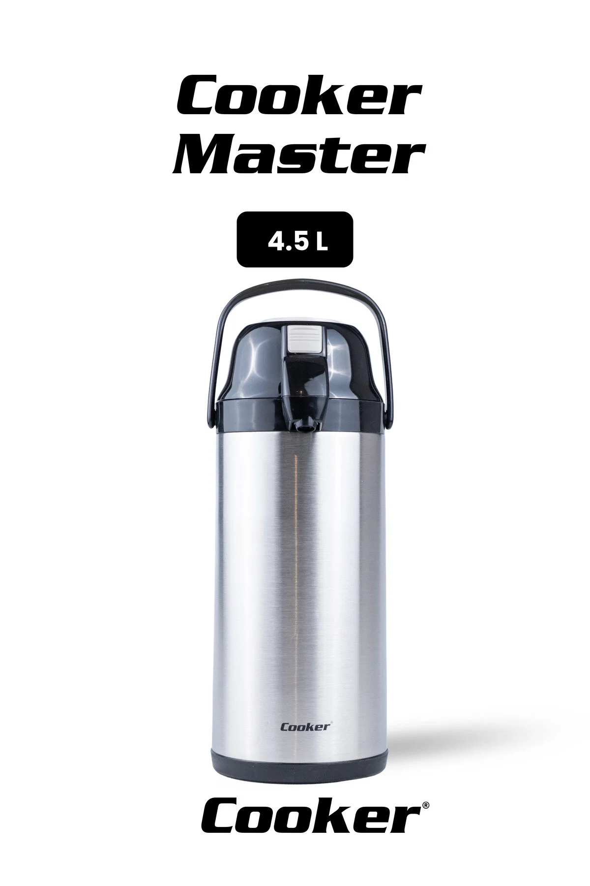 Cooker 4.5 Litre Paslanmaz Çelik Pompalı Termos CKR2009