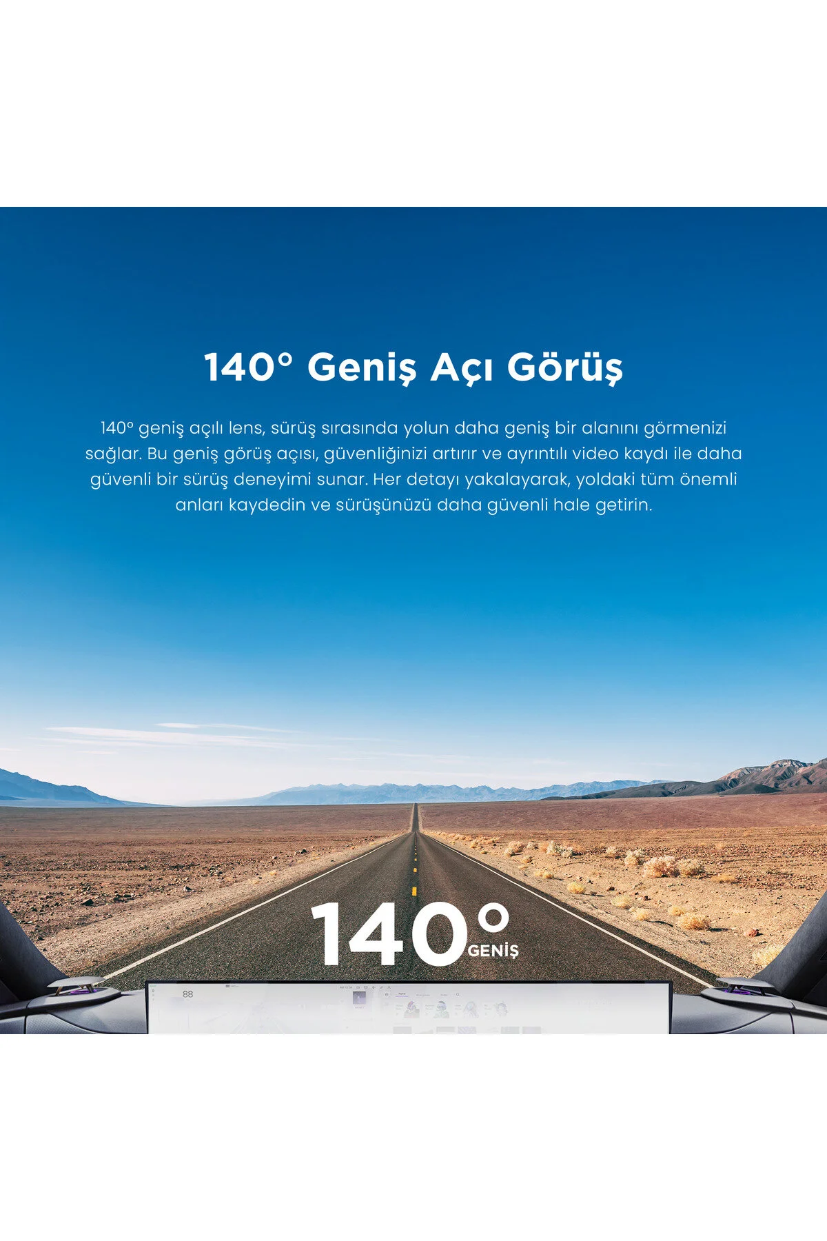 DDPAI N5 Dual Araç Kamerası Ön Arka Kamera 4K Kayıt WiFi GPS