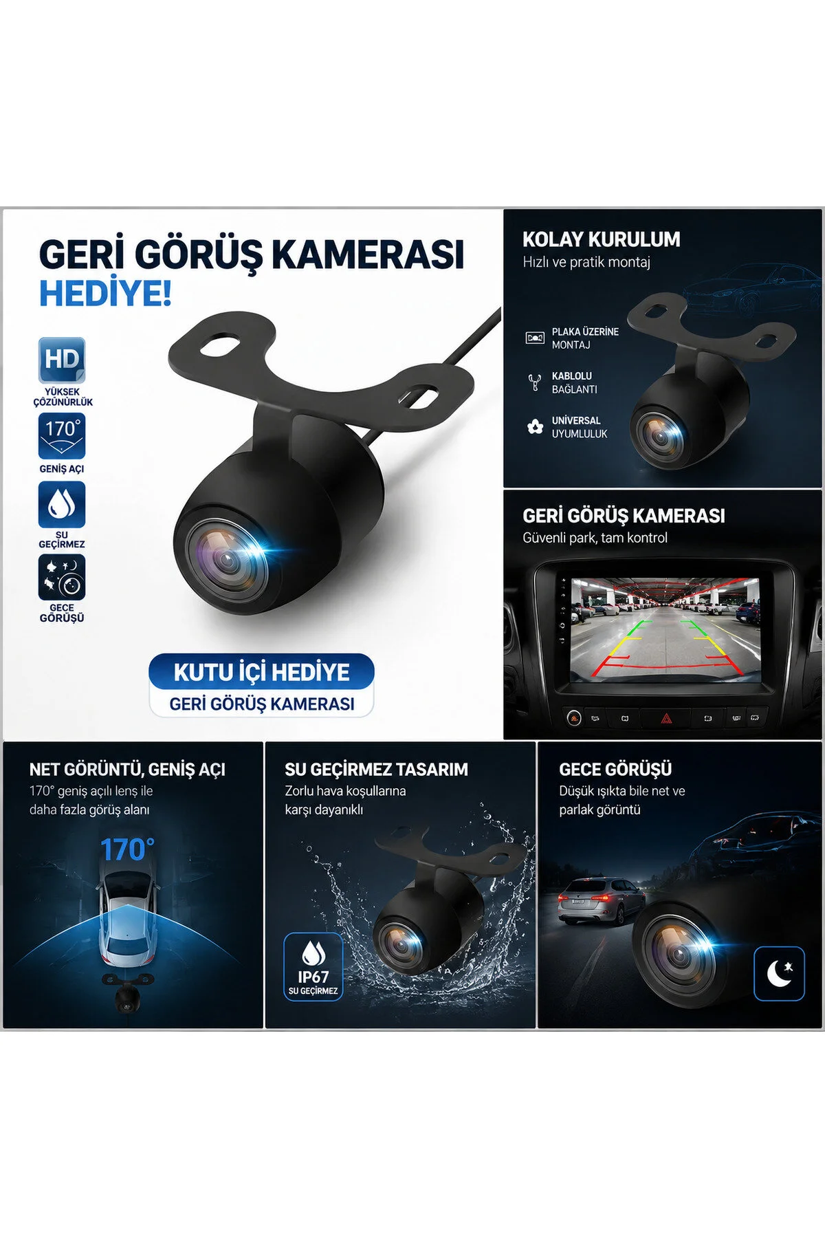 Dobest Ford Focus 3/4 2012-2018 Uyumlu 9.7 İnç Tesla Tarzı Ekran 1GB Ram 16GB Rom Android Multimedya Kablosuz Carplay Navigasyon