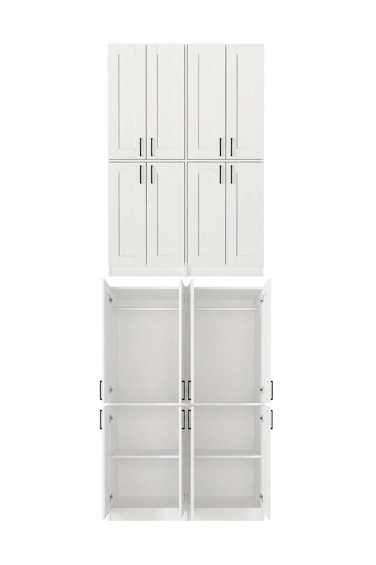 Dorpek 4 Kapaklı Gardırop - 182 cm Y, 122 cm G - Genç Odası ve Yatak Odası Gardırop | Arden