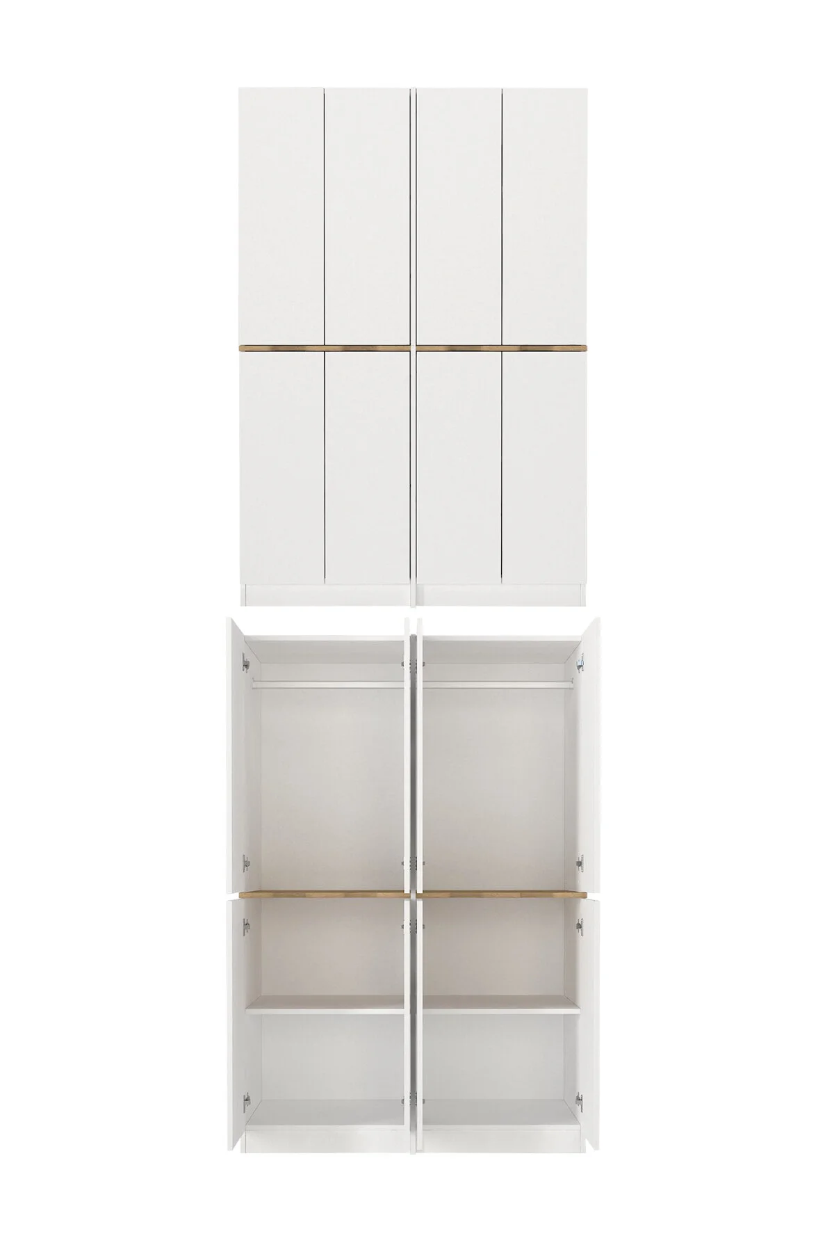 Dorpek 4 Kapaklı Gardırop - 182 cm Y, 122 cm G - Genç Odası ve Yatak Odası Gardırop | Lias
