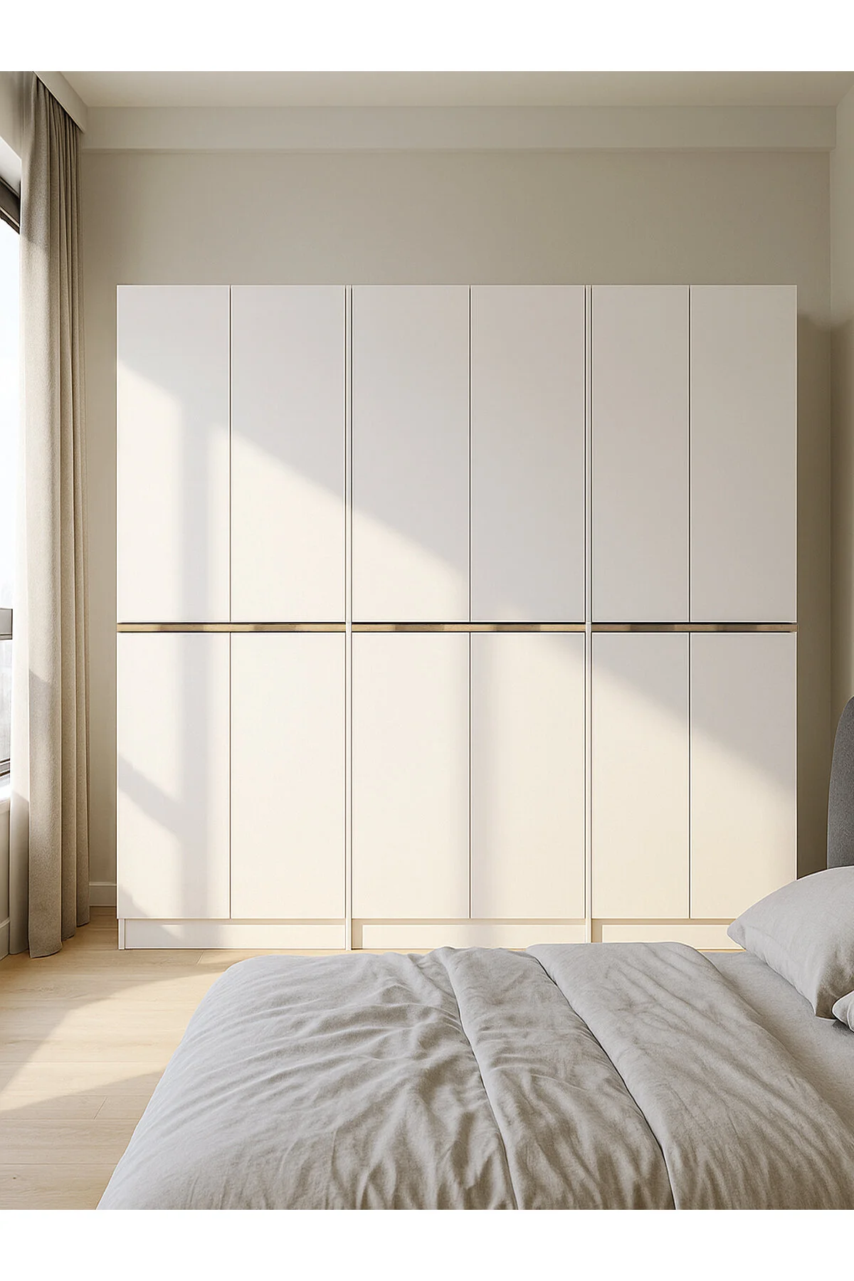 Dorpek 6 Kapaklı Gardırop - 182 cm Y, 184 cm G - Genç Odası ve Yatak Odası Gardırop | Lias