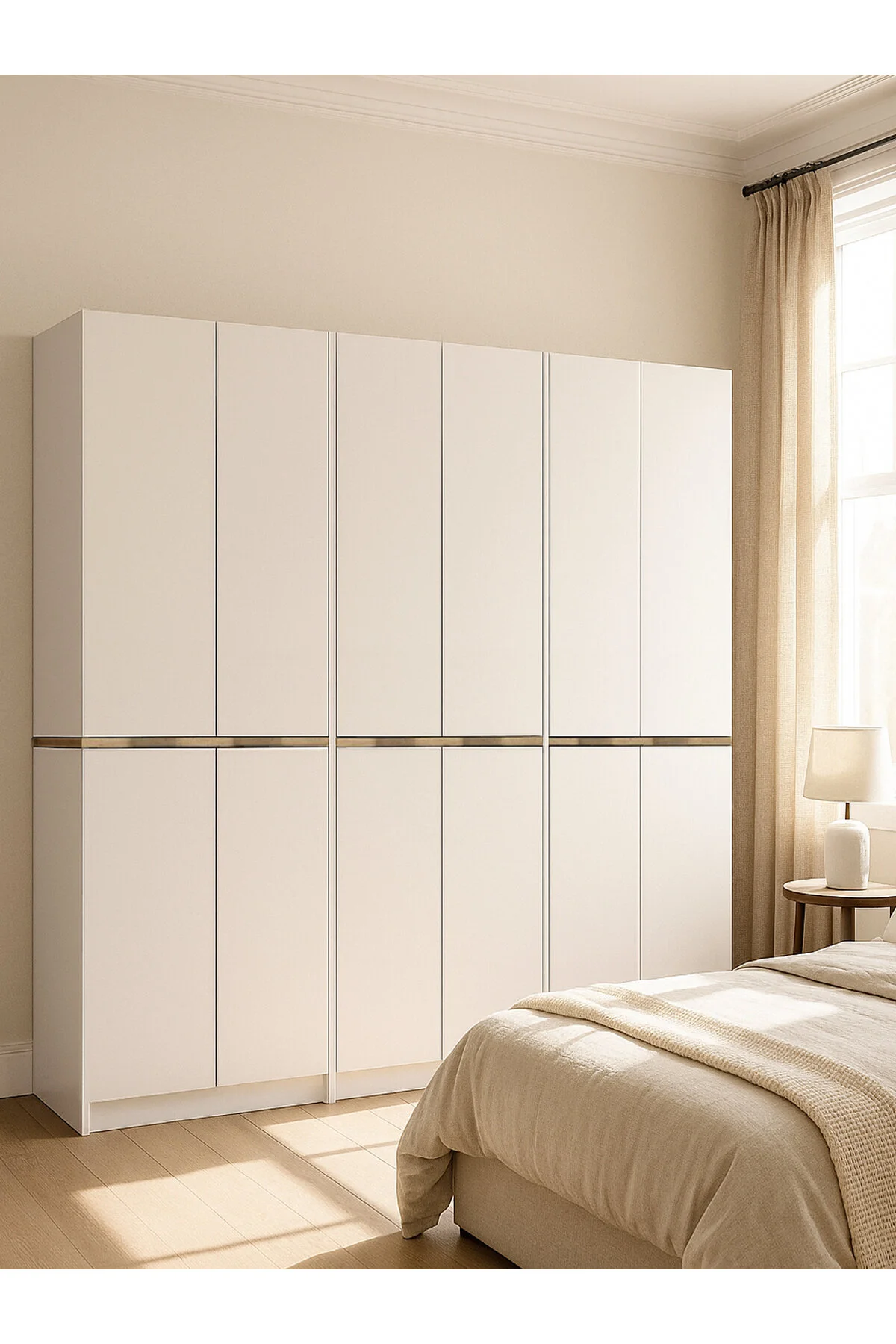 Dorpek 6 Kapaklı Gardırop - 182 cm Y, 184 cm G - Genç Odası ve Yatak Odası Gardırop | Lias