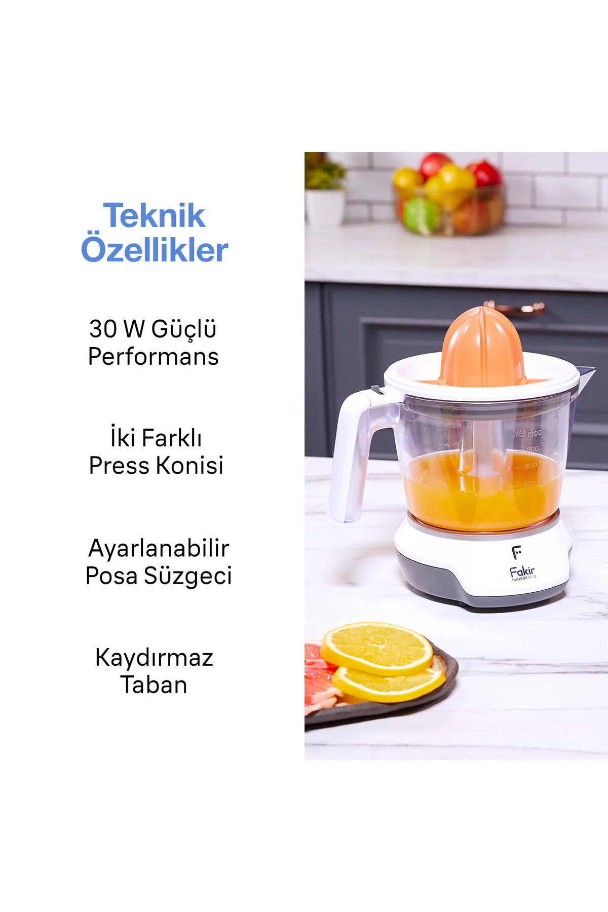 Fakir Press Pulp Narenciye Sıkacağı
