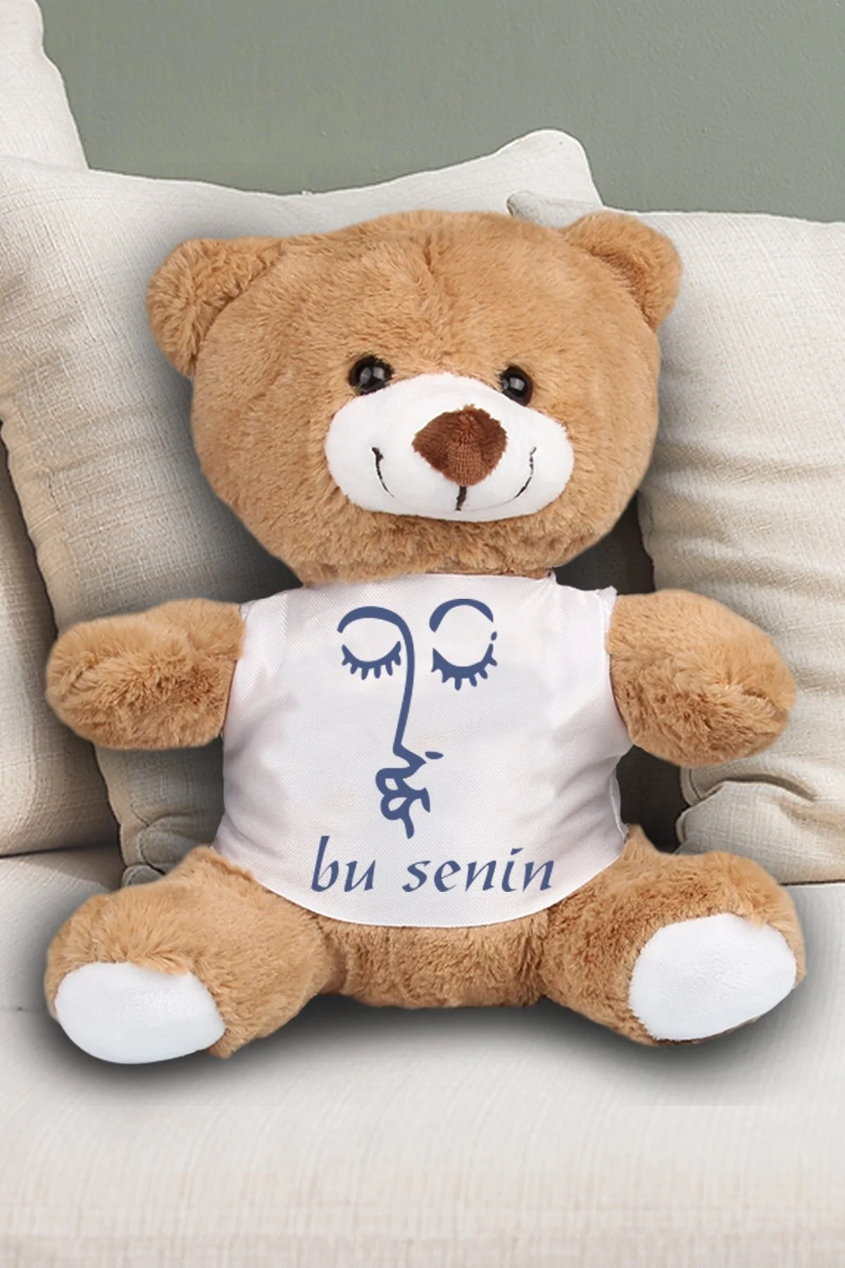 Genel Markalar Bu Senin Temalı Peluş Ayıcık 23 Cm 82200
