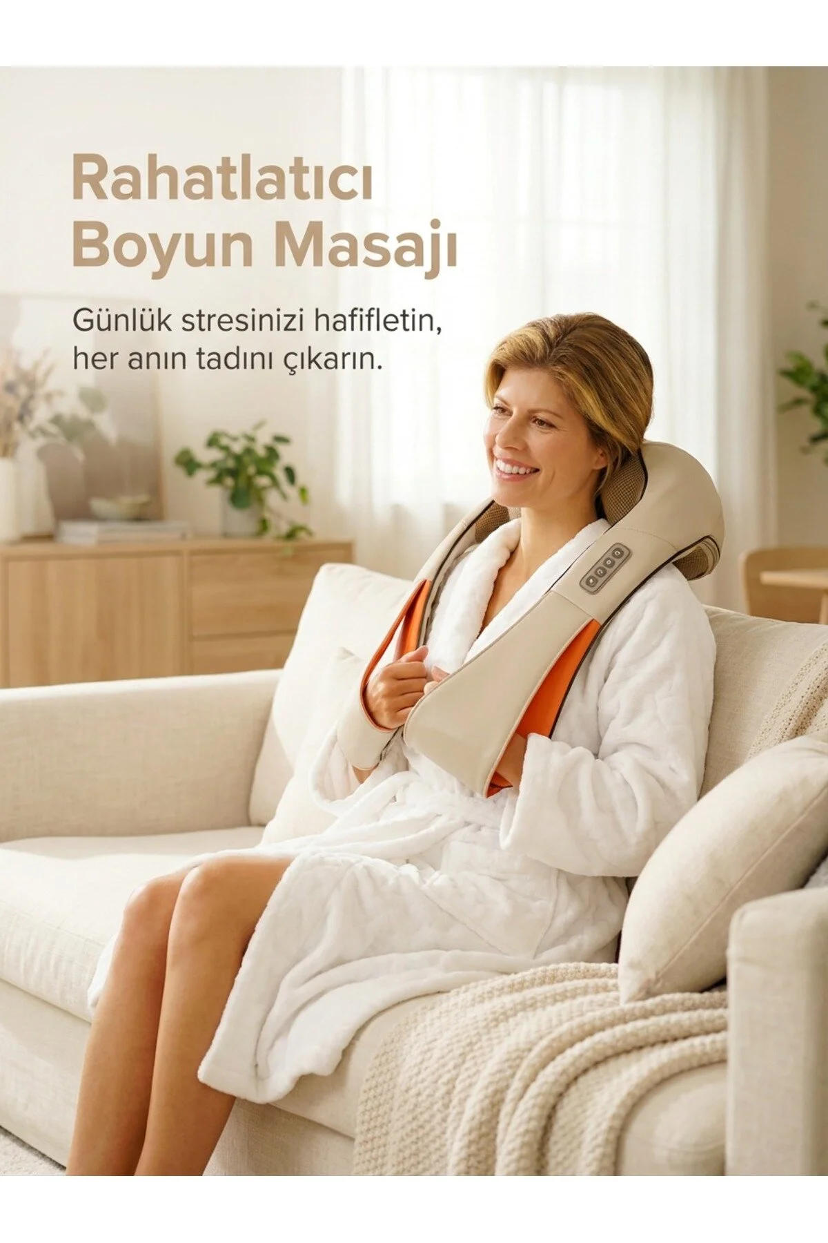 Genel Markalar Ovmalı Isıtmalı Masaj Aleti Boyun Sırt Bel Omuz Tüm Vücut Masaj Cihazı