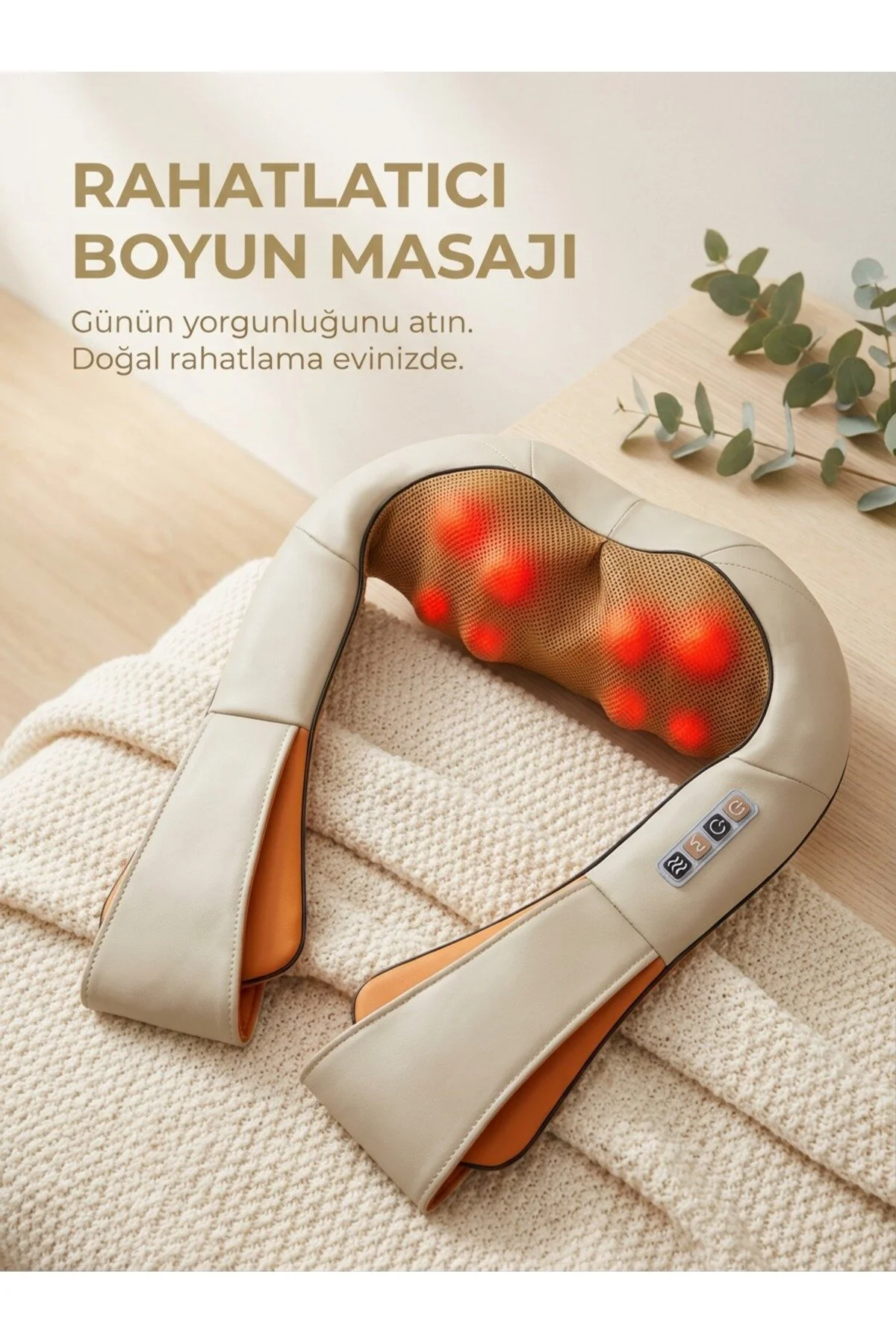 Genel Markalar Ovmalı Isıtmalı Masaj Aleti Boyun Sırt Bel Omuz Tüm Vücut Masaj Cihazı