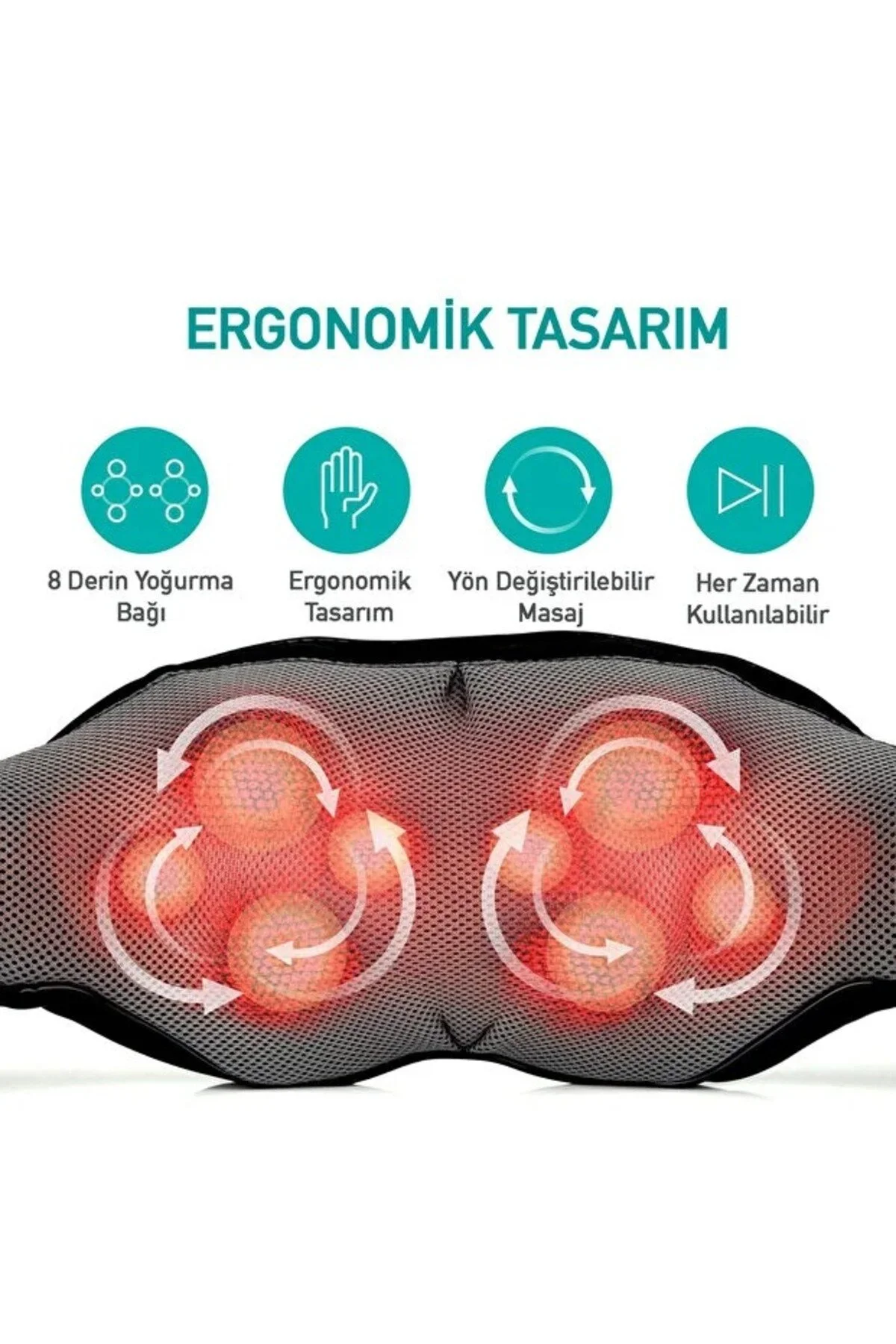 Genel Markalar Ovmalı Isıtmalı Masaj Aleti Boyun Sırt Bel Omuz Tüm Vücut Masaj Cihazı