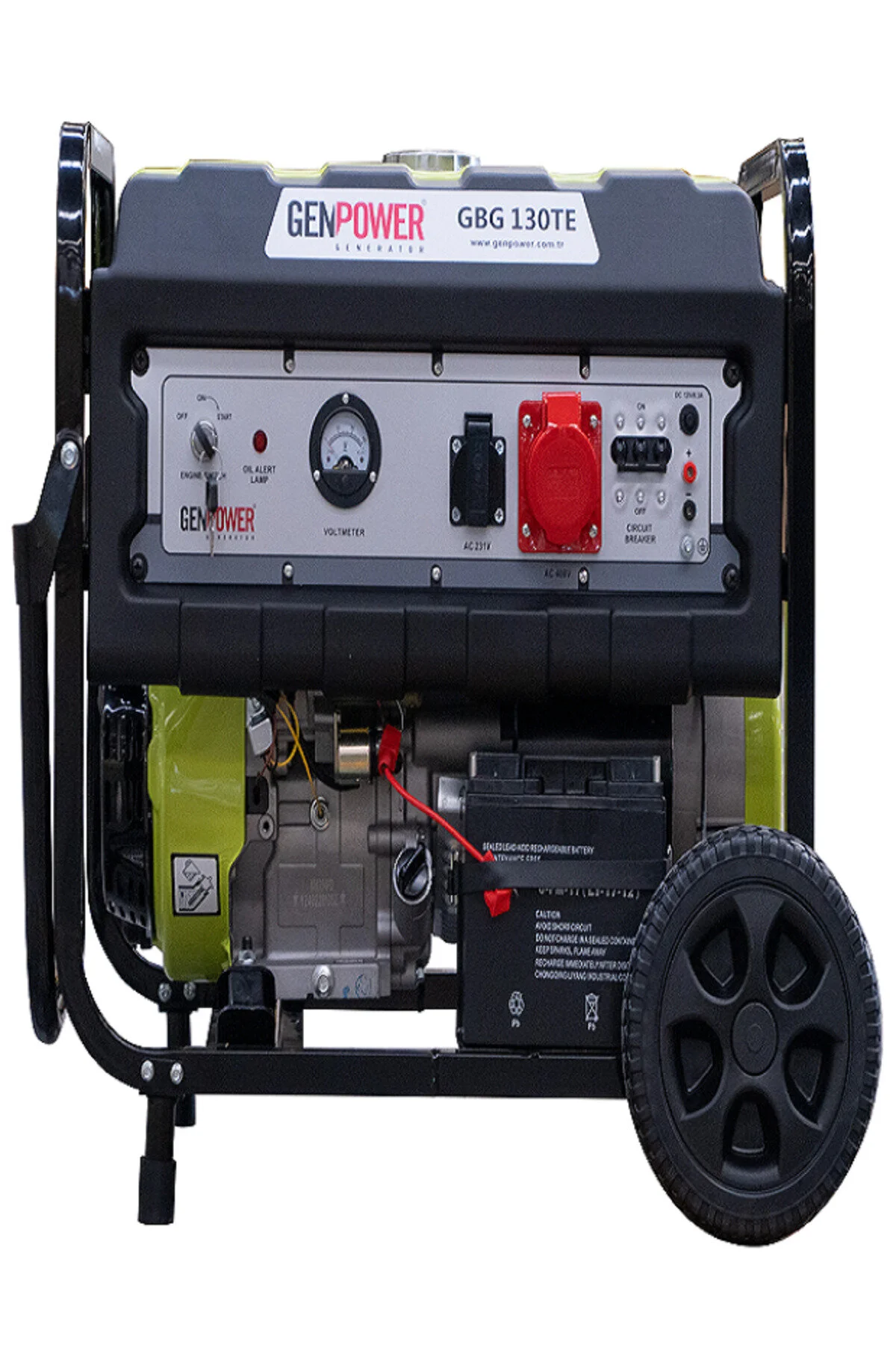 GenPower GBG 130 TE Model 13 Kva Benzinli ,ipli/marşlı Tekerlekli Trifaze Portatif Jeneratör
