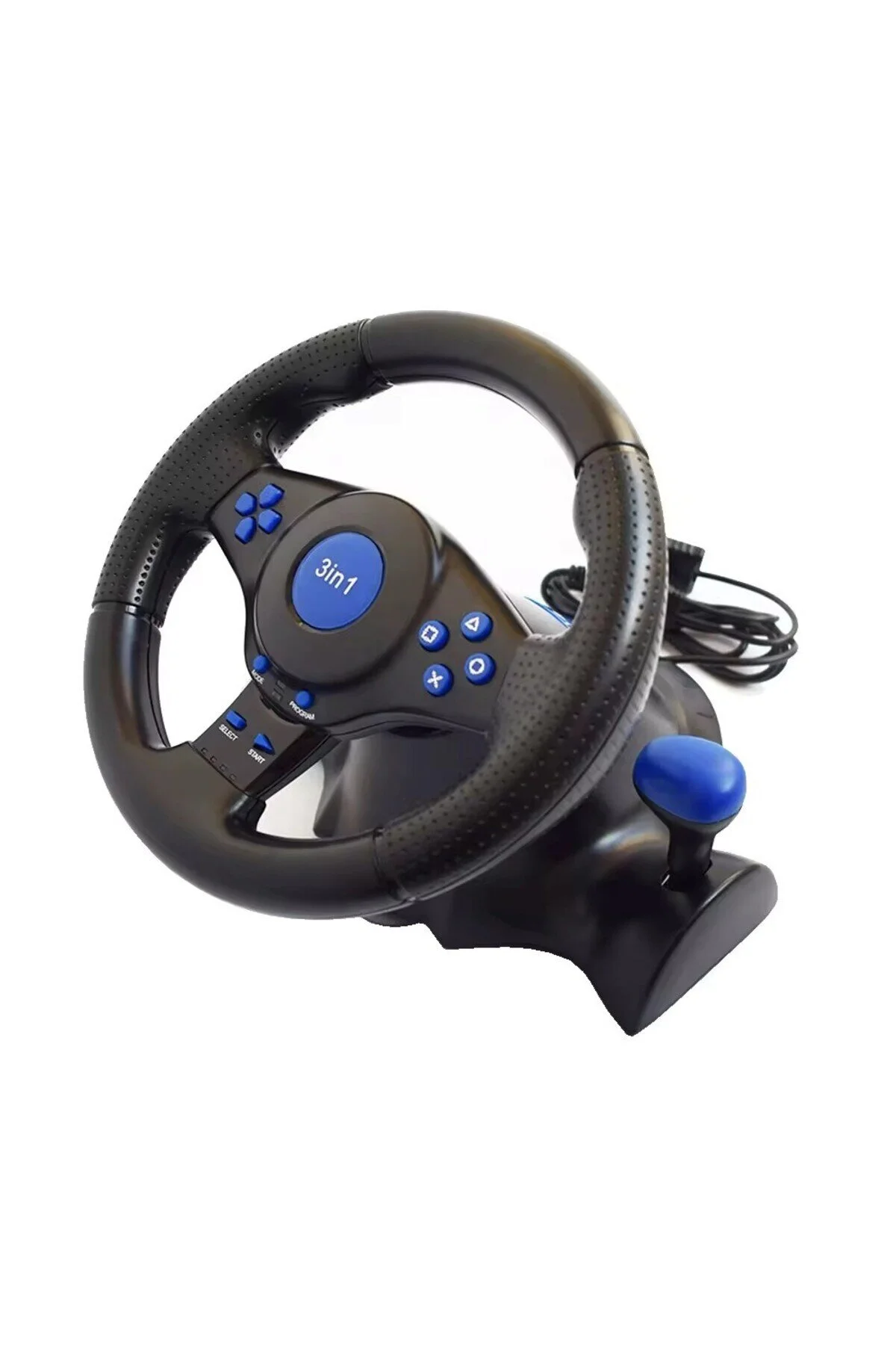 HADRON VW9803 Oyuncu Direksiyon Seti 180° PS3 PS2 PC - Siyah