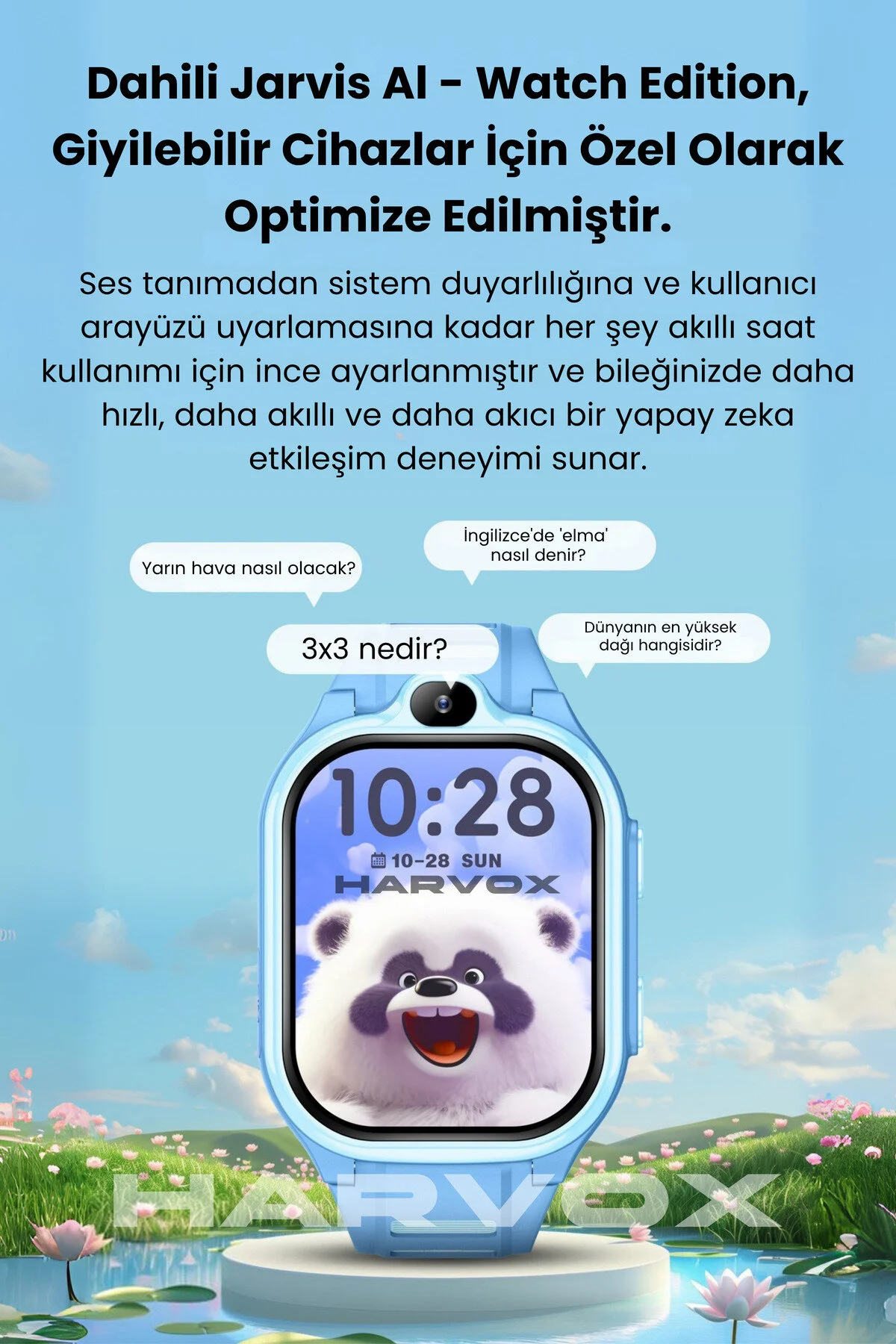 HARVOX HX Kids 4G Pro+ Android Sim Kartlı Gps Akıllı Çocuk Saati Konum Takibi Görüntülü Konuşma 4G Destekli