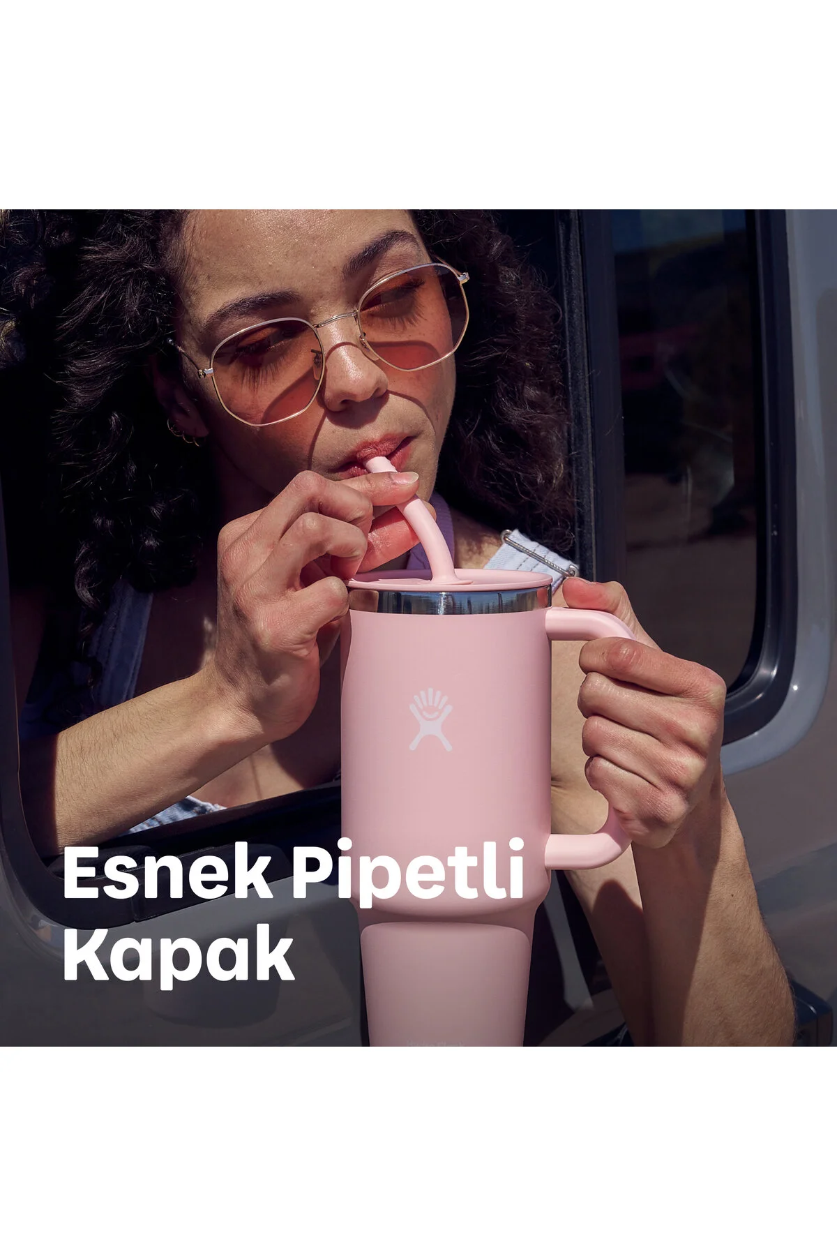 Hydro Flask All Around Travel Tumbler Pipetli Termos 710 ml (24 Oz) - Birch Gri