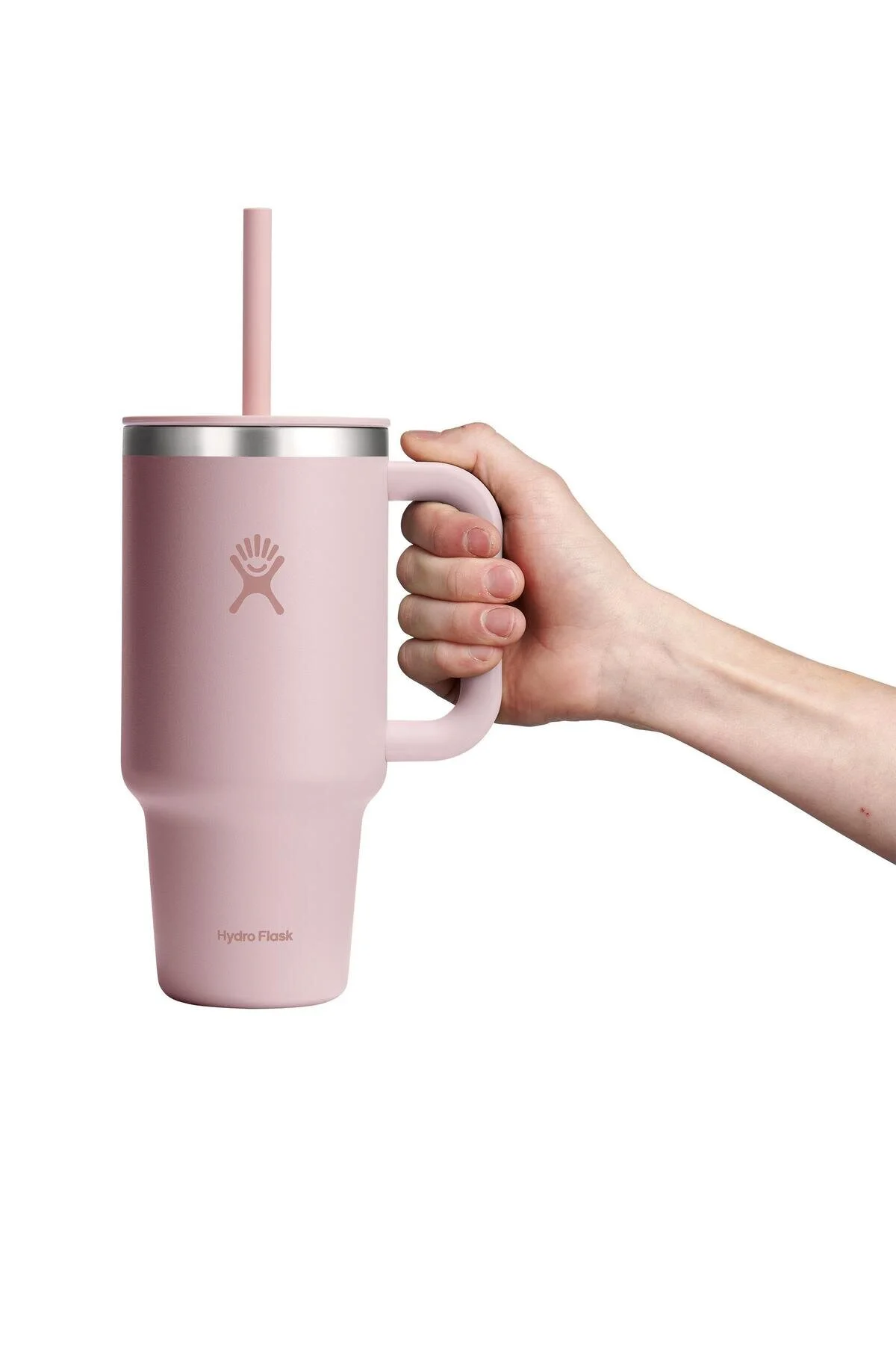 Hydro Flask All Around Travel Tumbler Pipetli Termos 946 ml (32 Oz) - Trillium Pembe