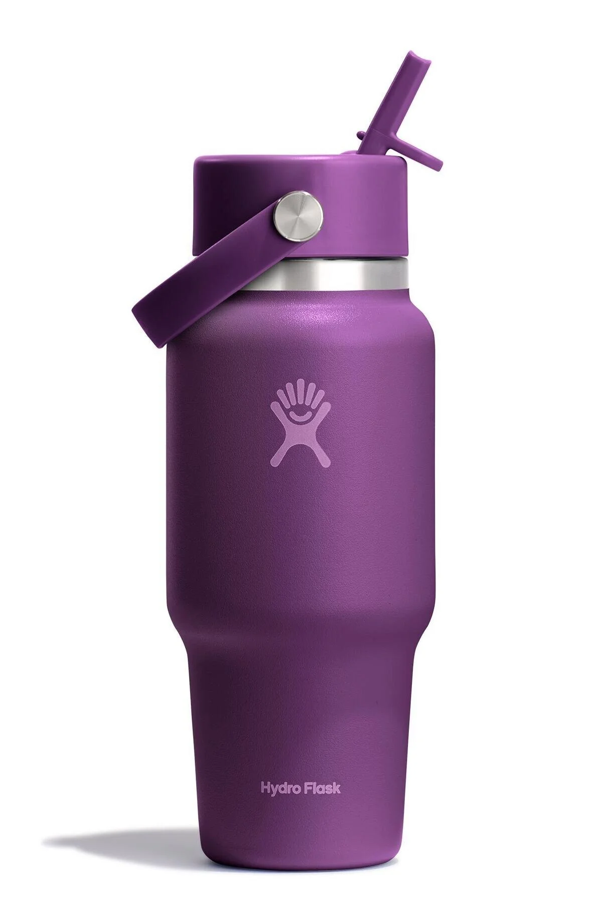 Hydro Flask Geniş Kapak Pipetli Seyahat Tipi Termos 710 ml (24 Oz) - Beachplum Mor