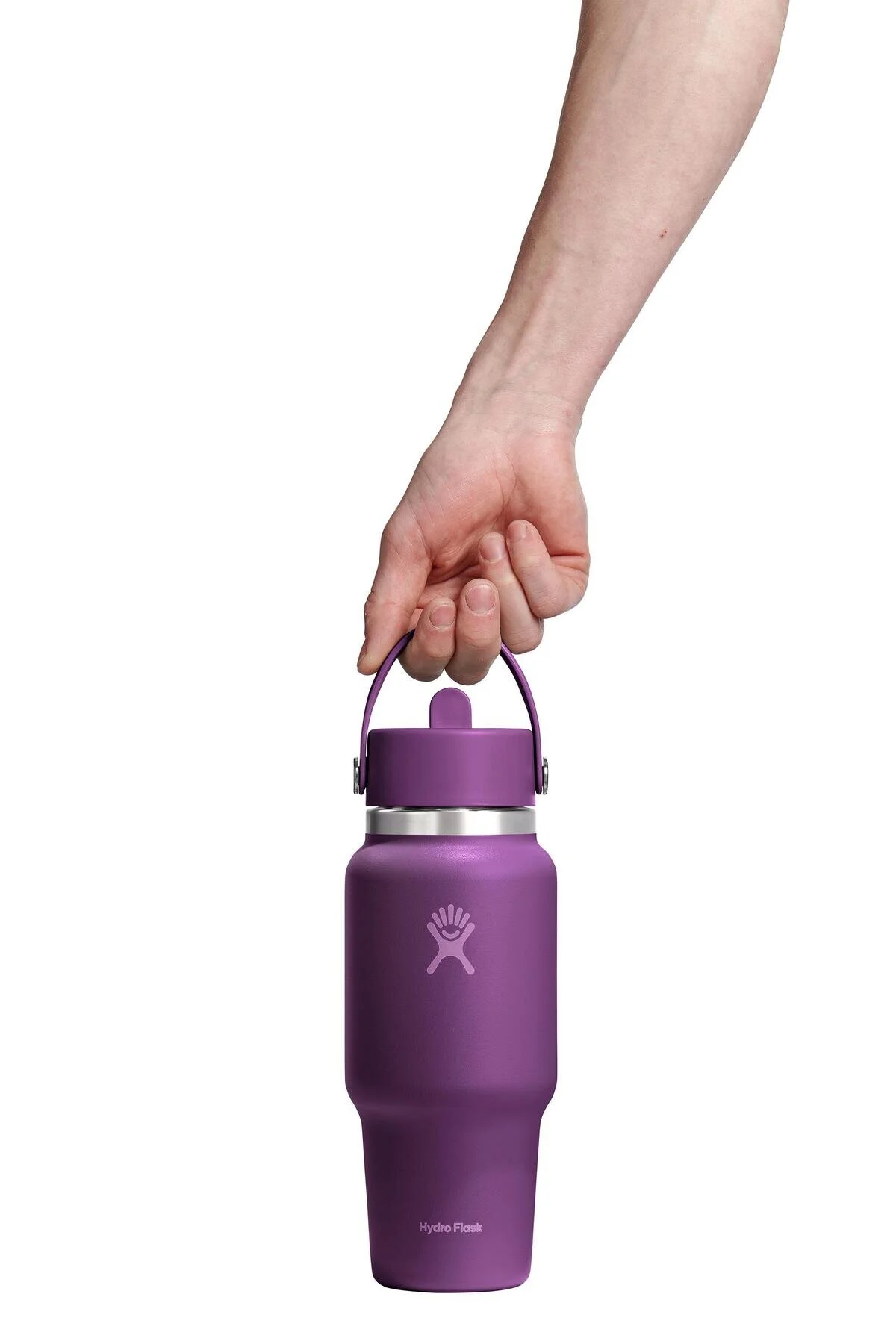 Hydro Flask Geniş Kapak Pipetli Seyahat Tipi Termos 710 ml (24 Oz) - Beachplum Mor