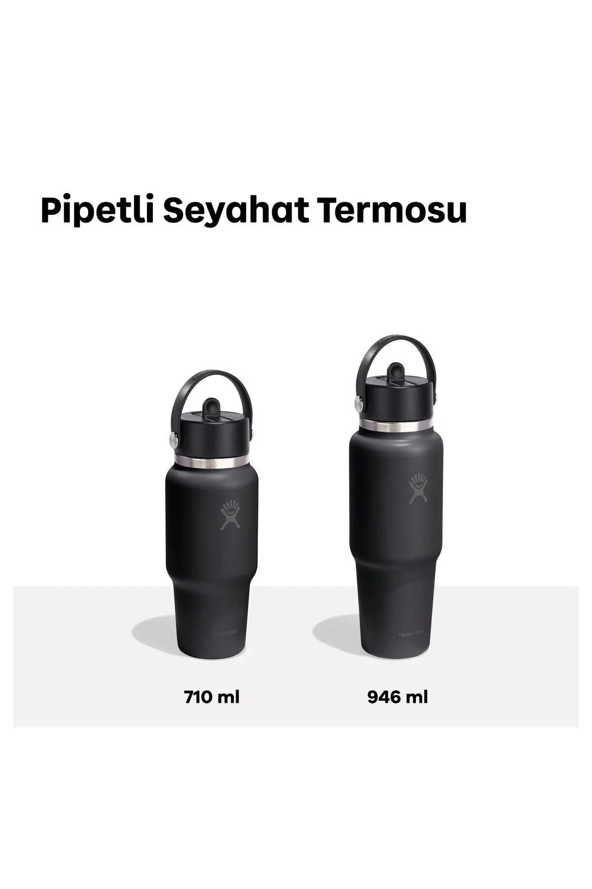 Hydro Flask Geniş Kapak Pipetli Seyahat Tipi Termos 710 ml (24 Oz) - Beachplum Mor