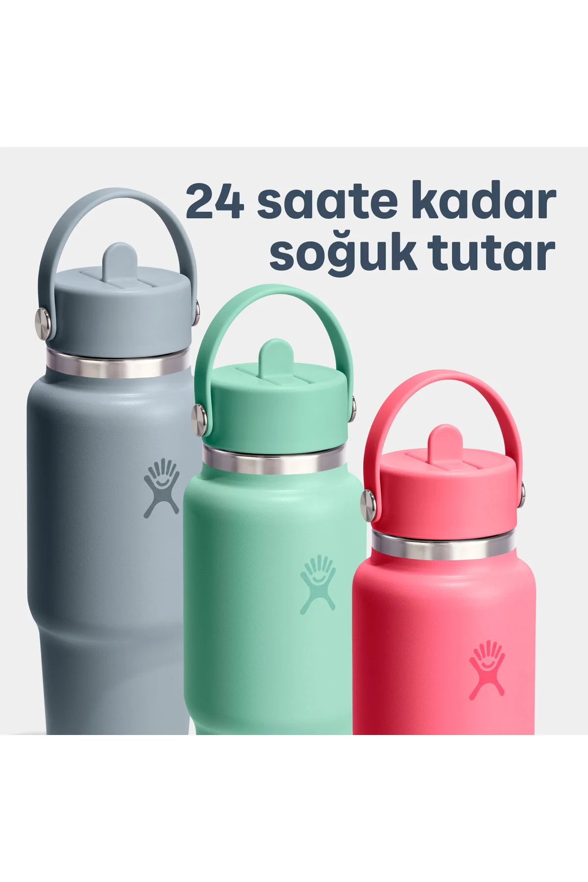 Hydro Flask Geniş Kapak Pipetli Seyahat Tipi Termos 710 ml (24 Oz) - Beachplum Mor