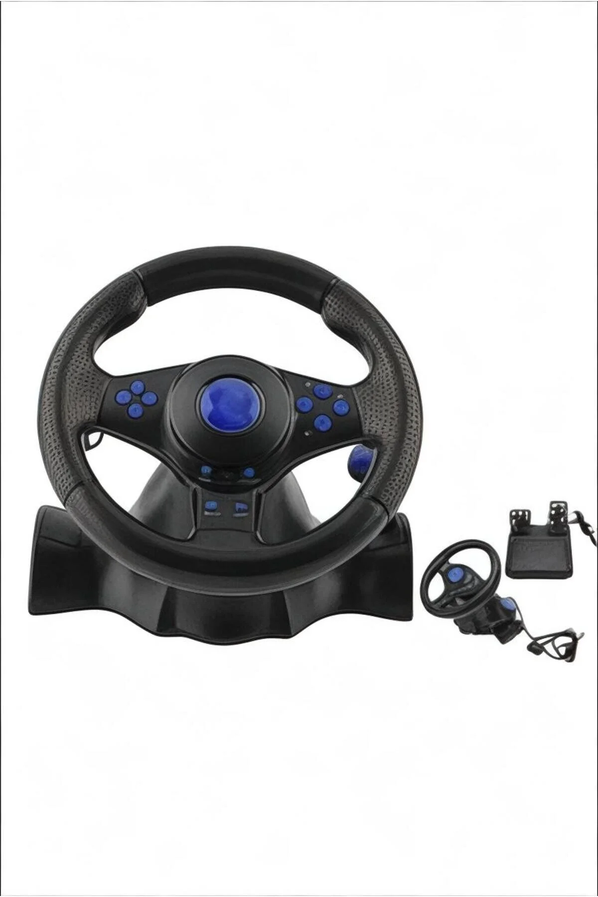 JOYCOR GT-V7 180 Derece Oyuncu Direksiyon Seti - PC, PS4, PS3, Xbox One, Xbox 360 Uyumlu Titreşimli Yarış Direksiyonu