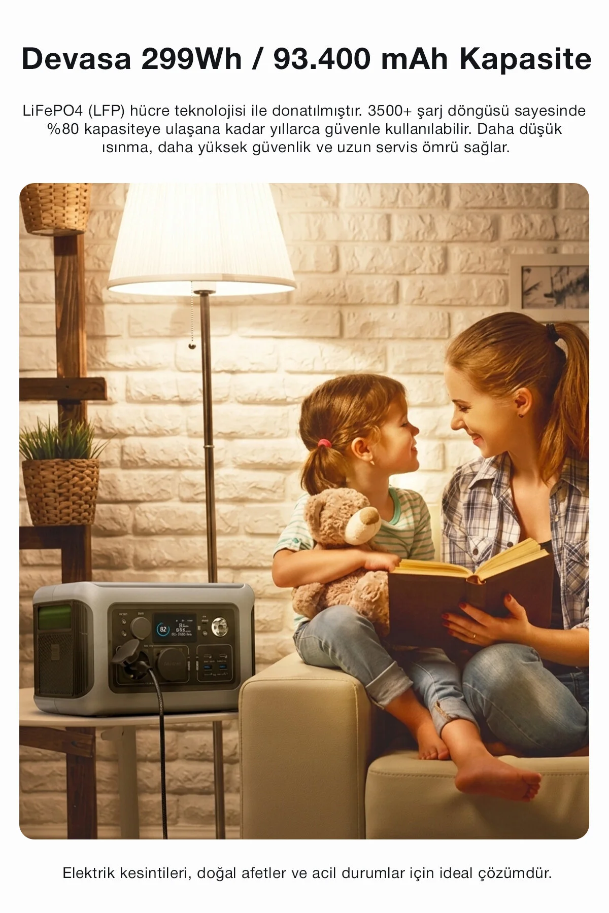 Kensa 1200W Taşınabilir Güç Istasyonu Ve Güç Kaynağı