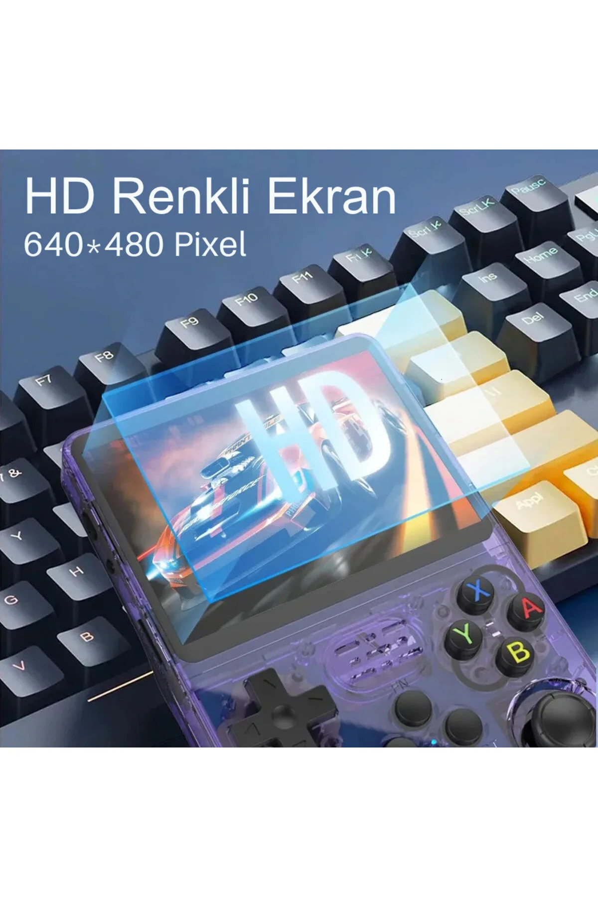 KETENOFFİCİAL R36S Retro Oyun Konsolu 15.000+ Konsol Oyunu Yeni Nesil El Atarisi 64 Gb Hd Ekran Beyaz
