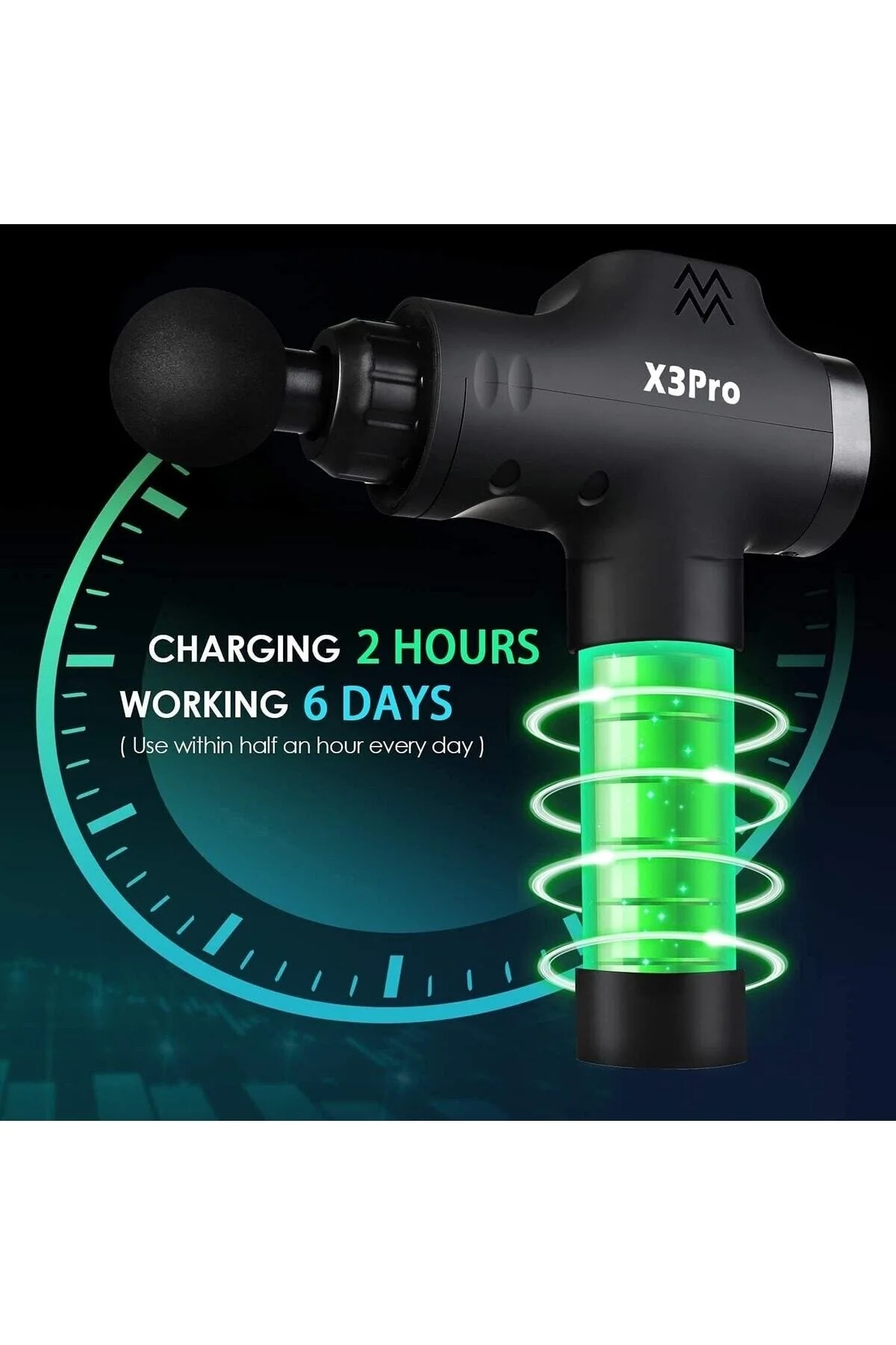 KRAFT HART X3pro Masaj Tabancası 24v 30 Hız.
