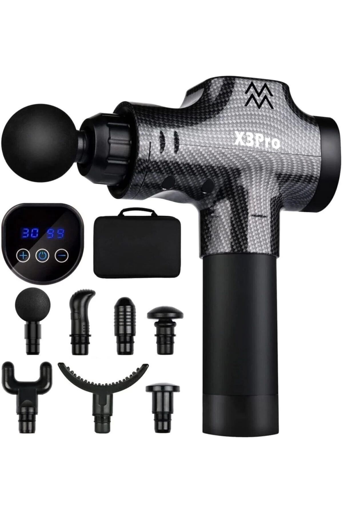 KRAFT HART X3pro Masaj Tabancası 24v Spor 30 Hız Vurmalı Süper Sessiz Fırçasız Motor