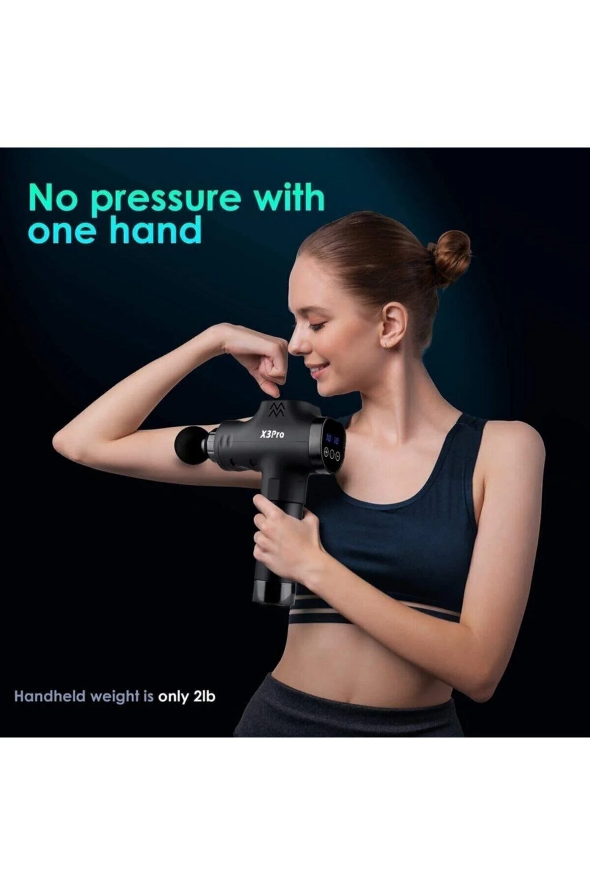 KRAFT HART X3pro Masaj Tabancası 24v Spor 30 Hız Vurmalı Süper Sessiz Fırçasız Motor