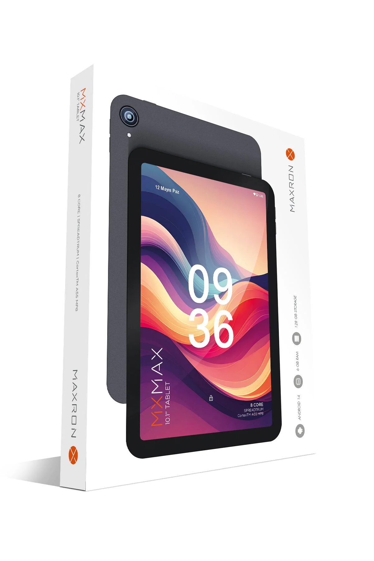 Maxron MXMax 6GB/128GB 10.1” HD Ips Ekran Tablet Kılıf Hediyeli