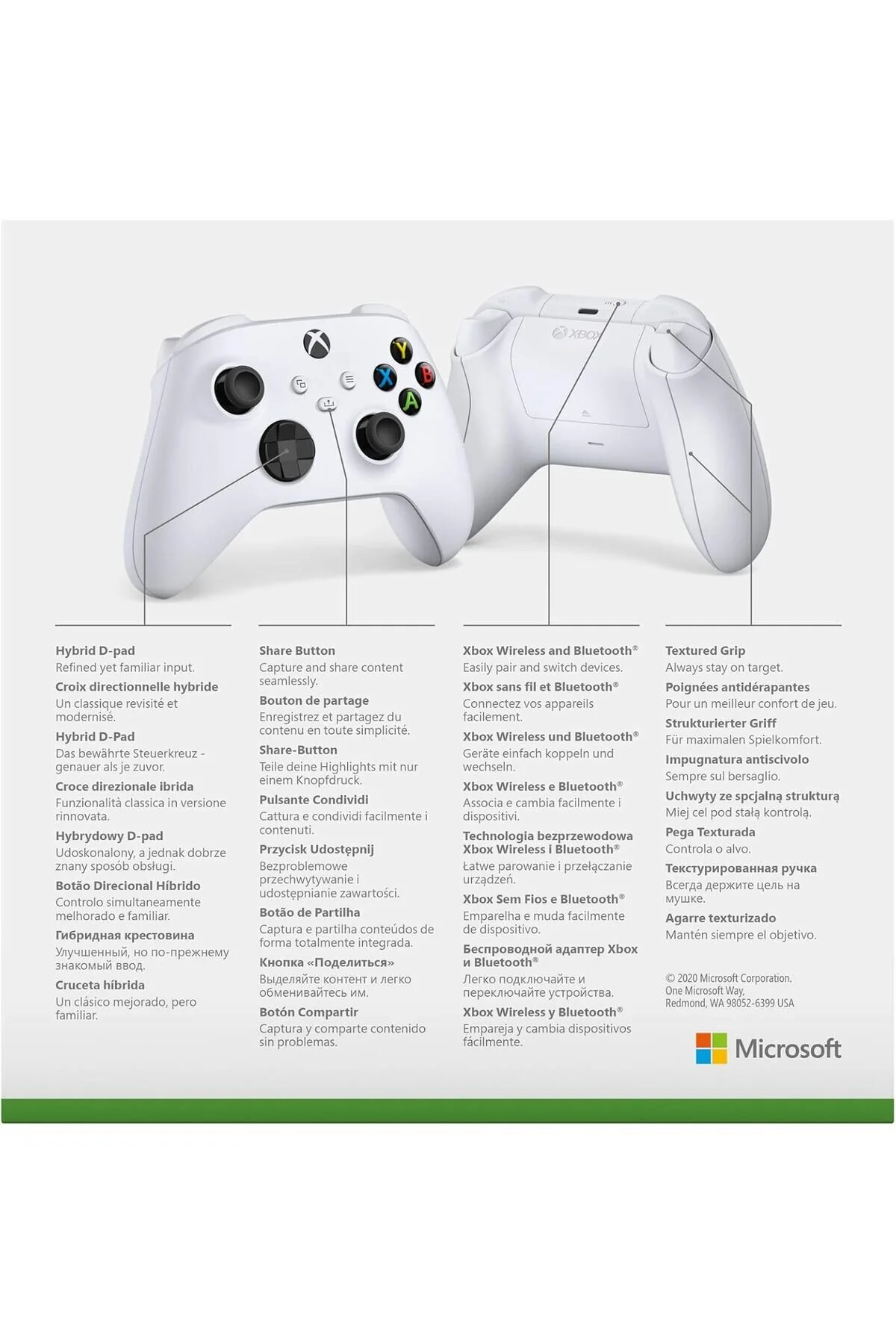 Microsoft Xbox Kablosuz 9. Nesil Controller Beyaz ( Türkiye Garantili )